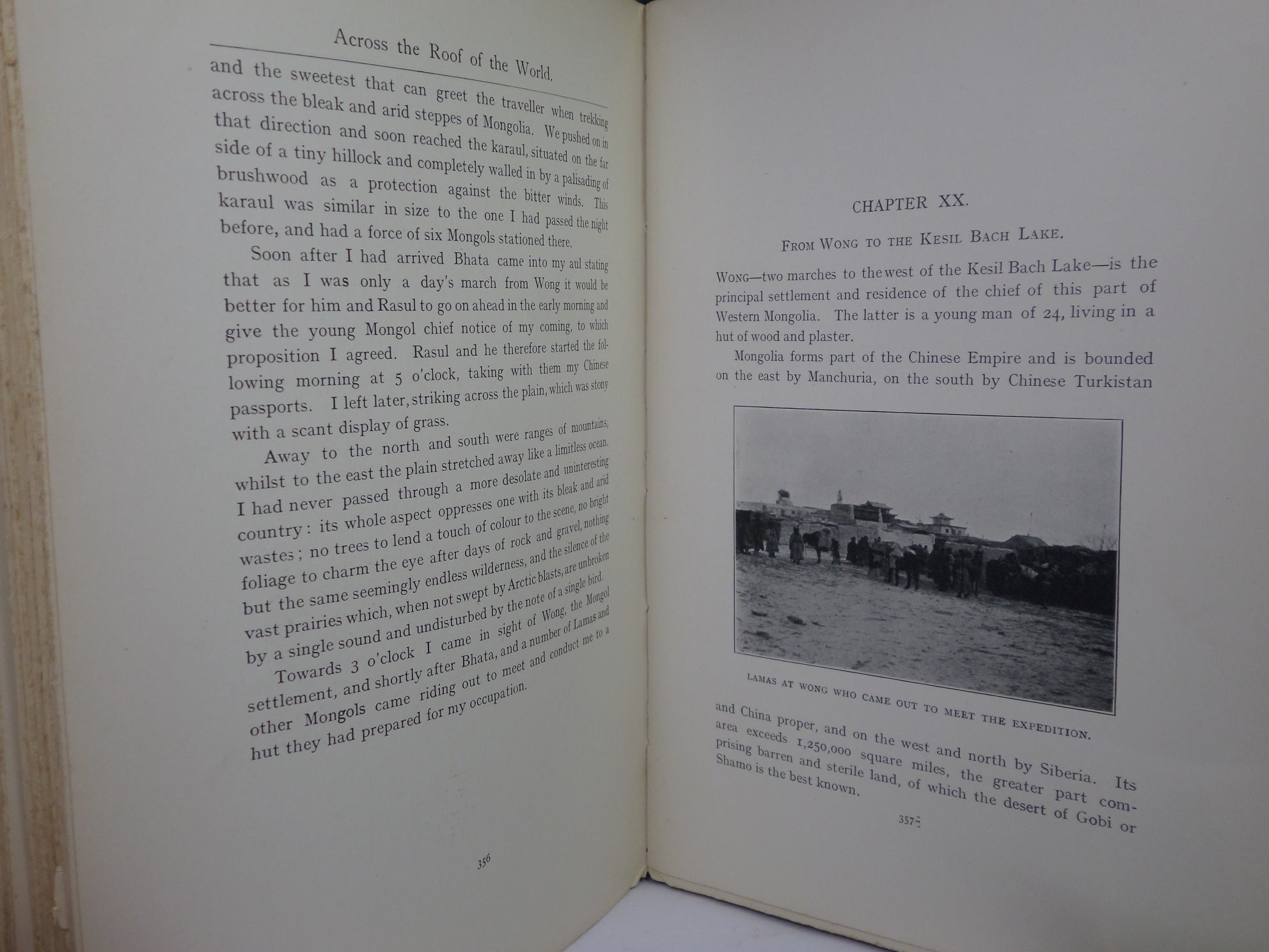 ACROSS THE ROOF OF THE WORLD BY P. T. ETHERTON 1911 FIRST EDITION