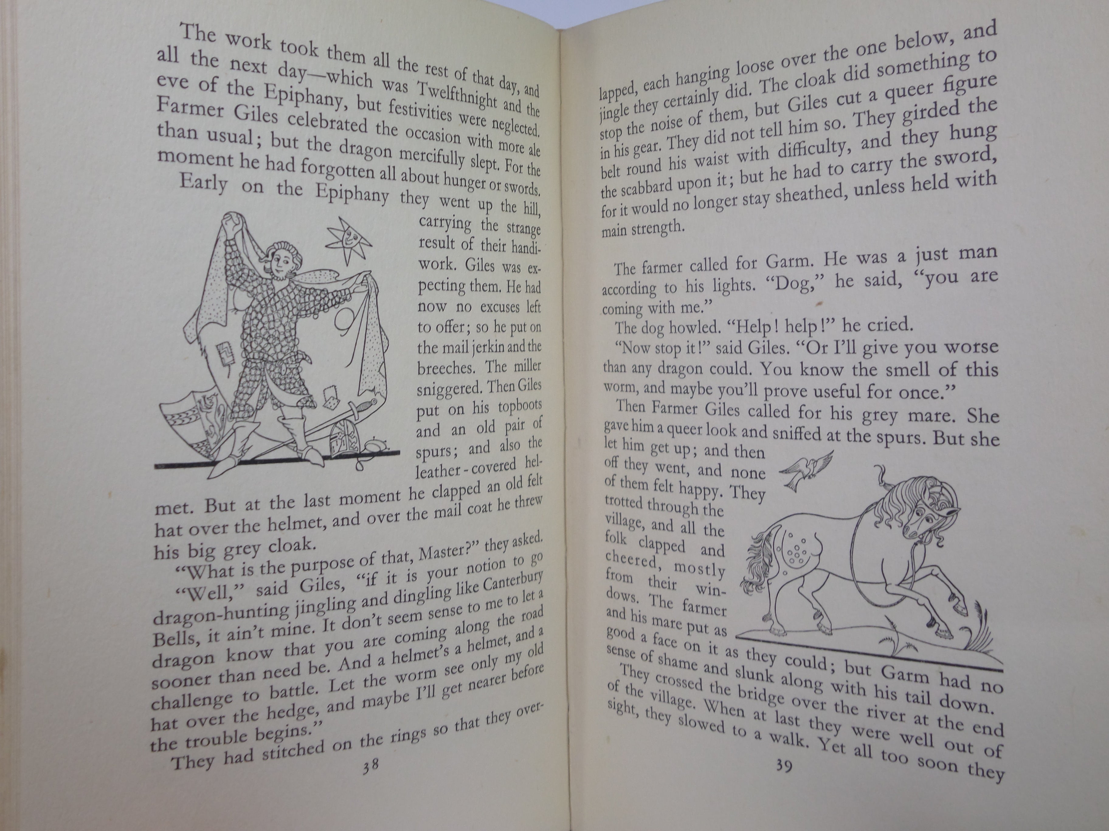 FARMER GILES OF HAM BY J.R.R. TOLKIEN 1949 FIRST EDITION