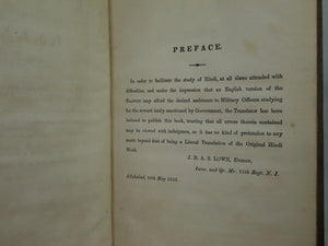 RAJNITI: OR TALES, EXHIBITING THE MORAL DOCTRINES... SHRI LALLU LAL KAB 1853