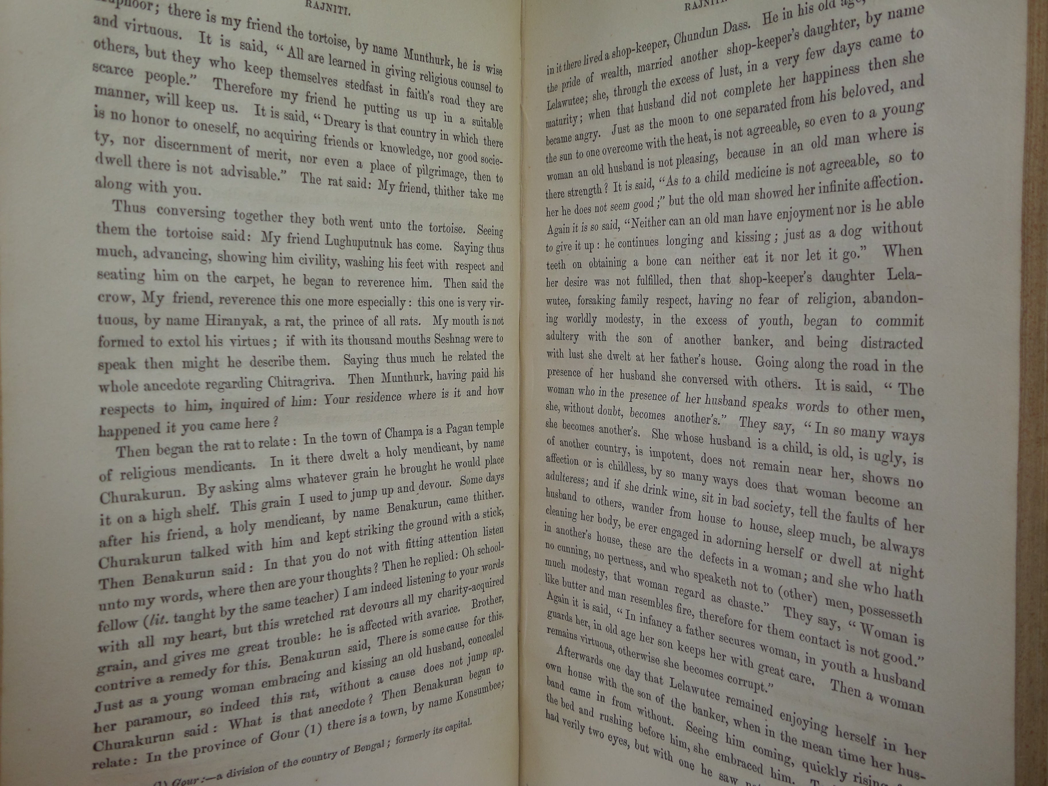 RAJNITI: OR TALES, EXHIBITING THE MORAL DOCTRINES... SHRI LALLU LAL KAB 1853