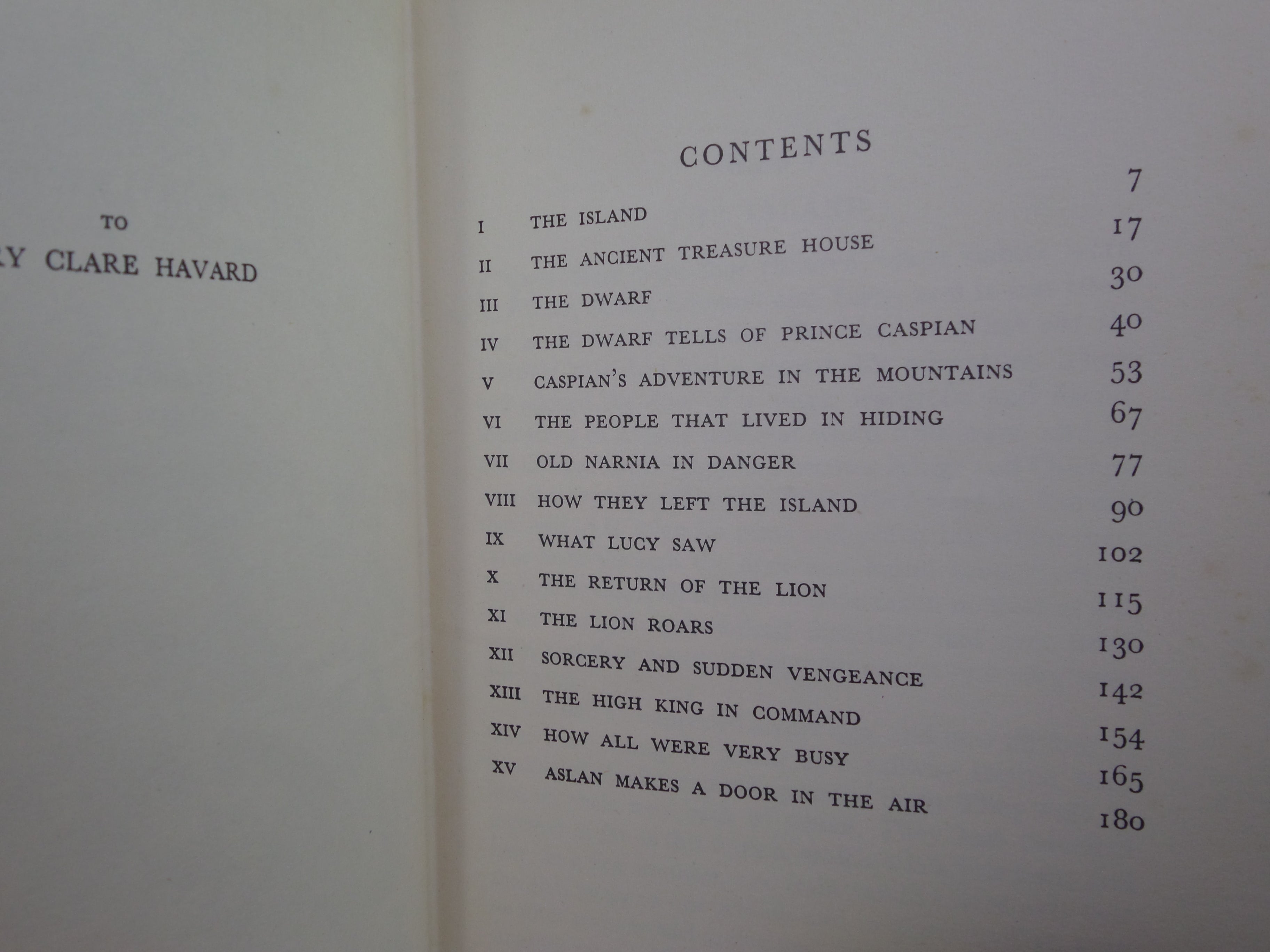 PRINCE CASPIAN: THE RETURN TO NARNIA BY C. S. LEWIS 1964