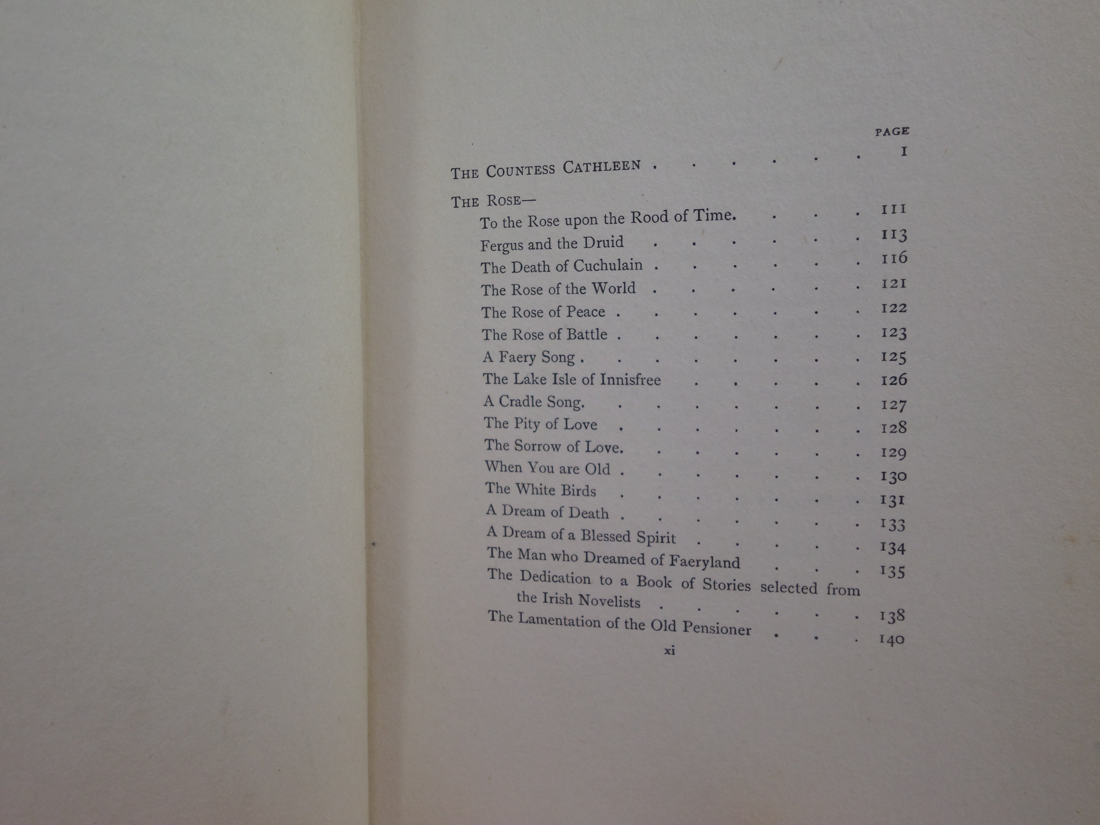 POEMS BY W. B. YEATS 1908