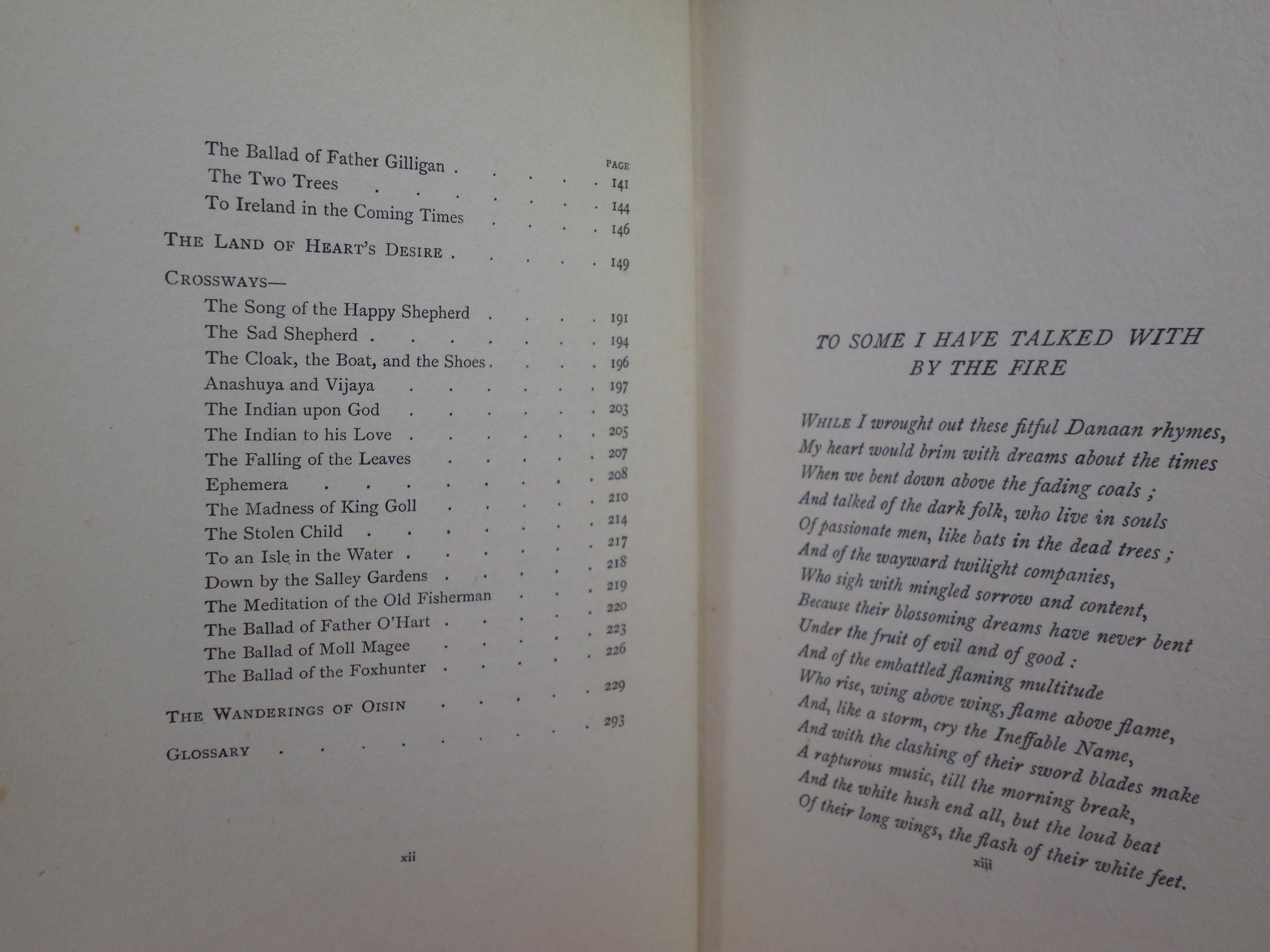 POEMS BY W. B. YEATS 1908