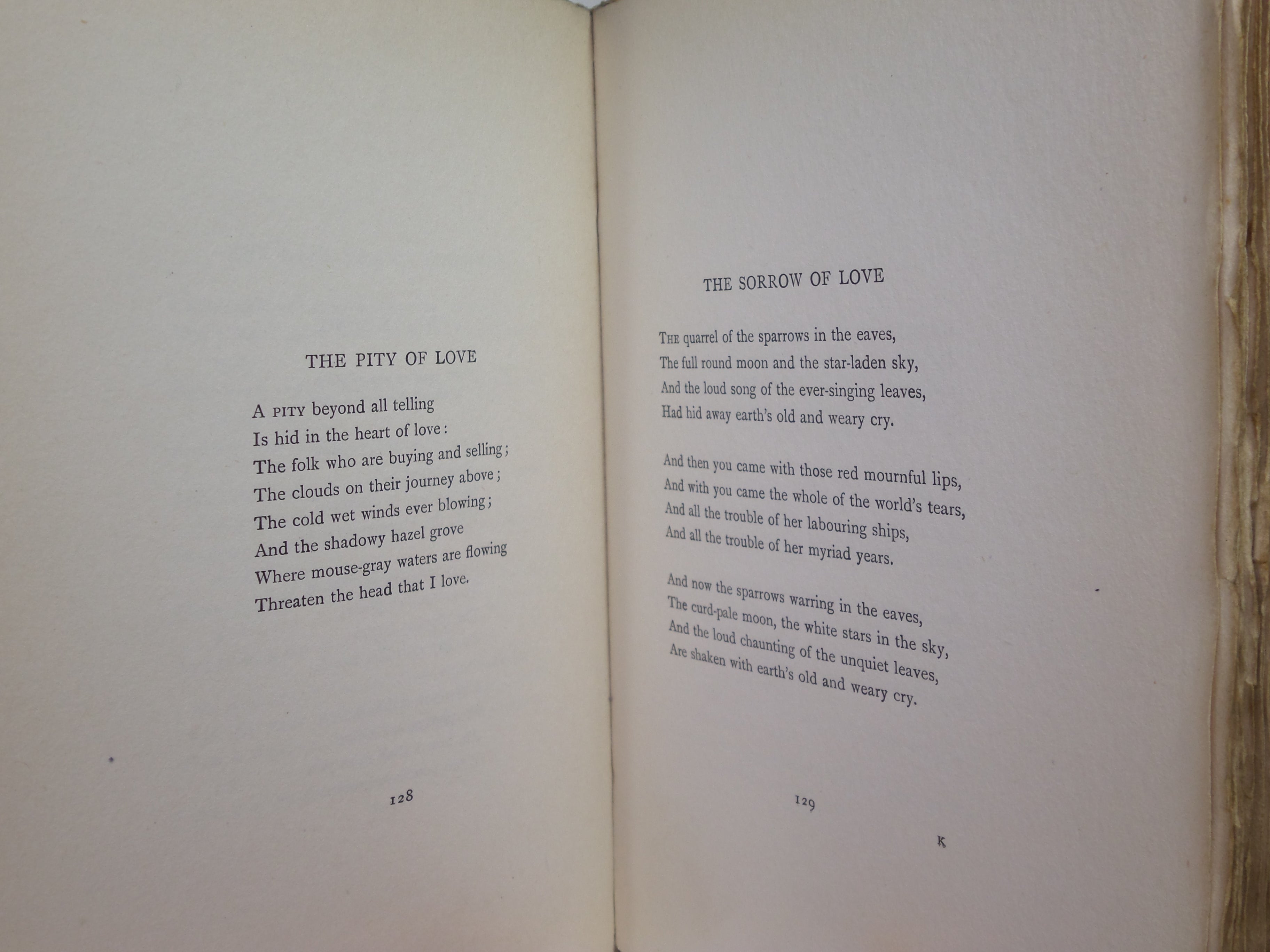 POEMS BY W. B. YEATS 1908