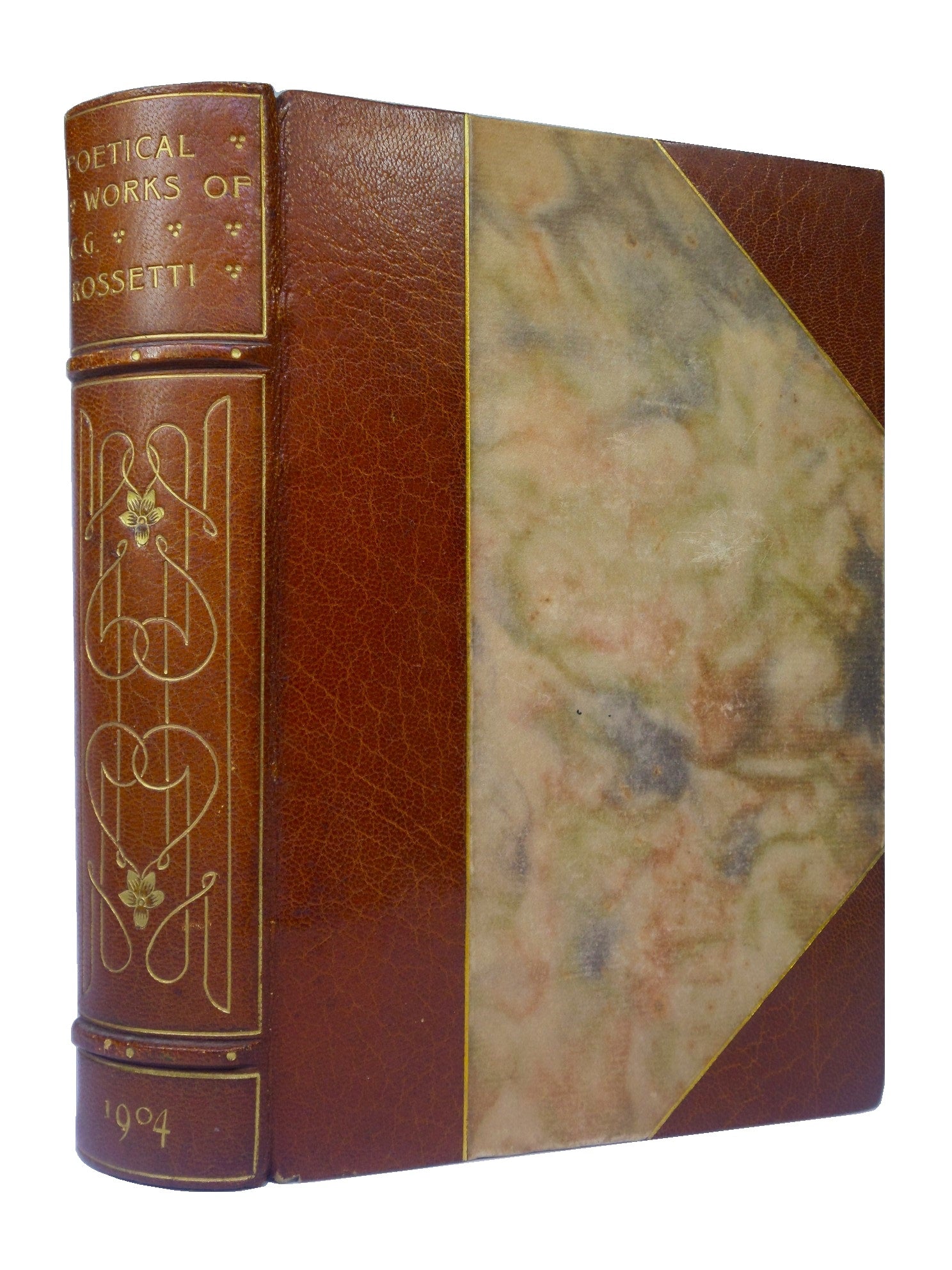 THE POETICAL WORKS OF CHRISTINA G. ROSSETTI 1904 FINE BINDING BY BICKERS