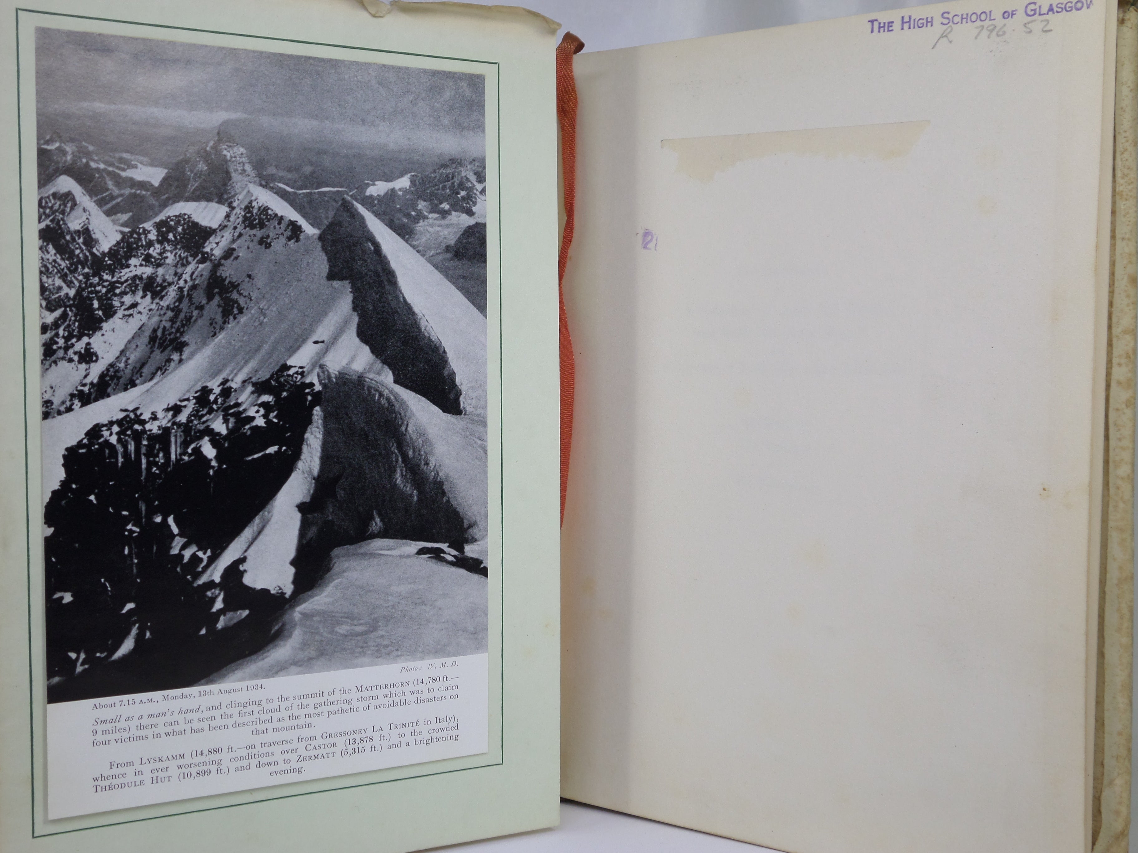 A SELECTION OF SOME 900 BRITISH AND IRISH MOUNTAIN TOPS 1954-62 WILLIAM DOCHARTY