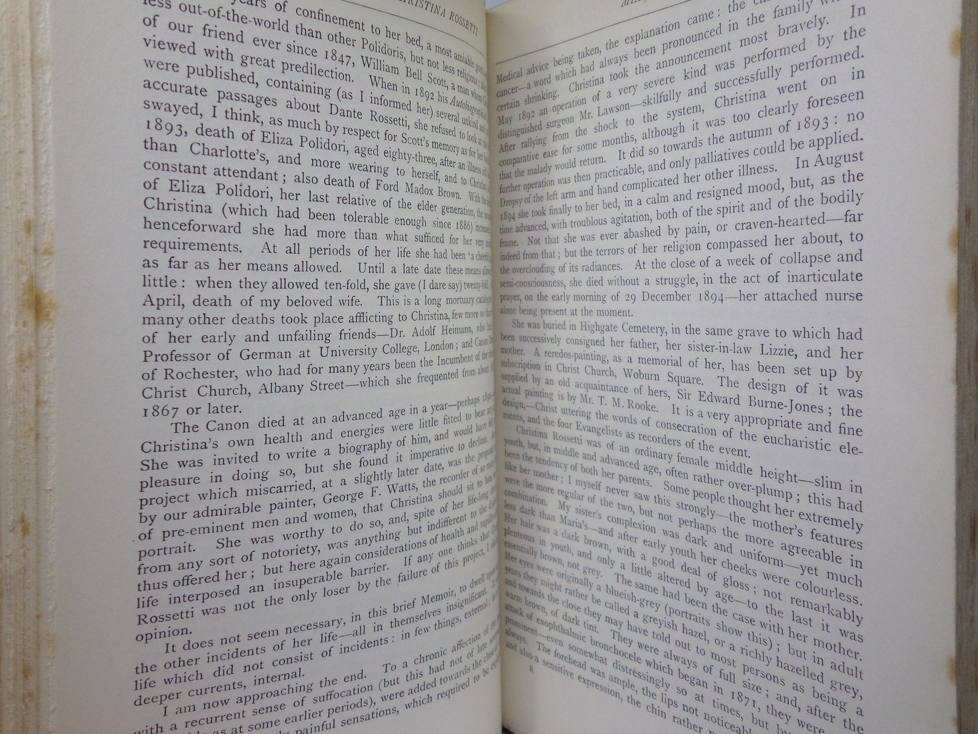 THE POETICAL WORKS OF CHRISTINA G. ROSSETTI 1904 FINE BINDING BY BICKERS