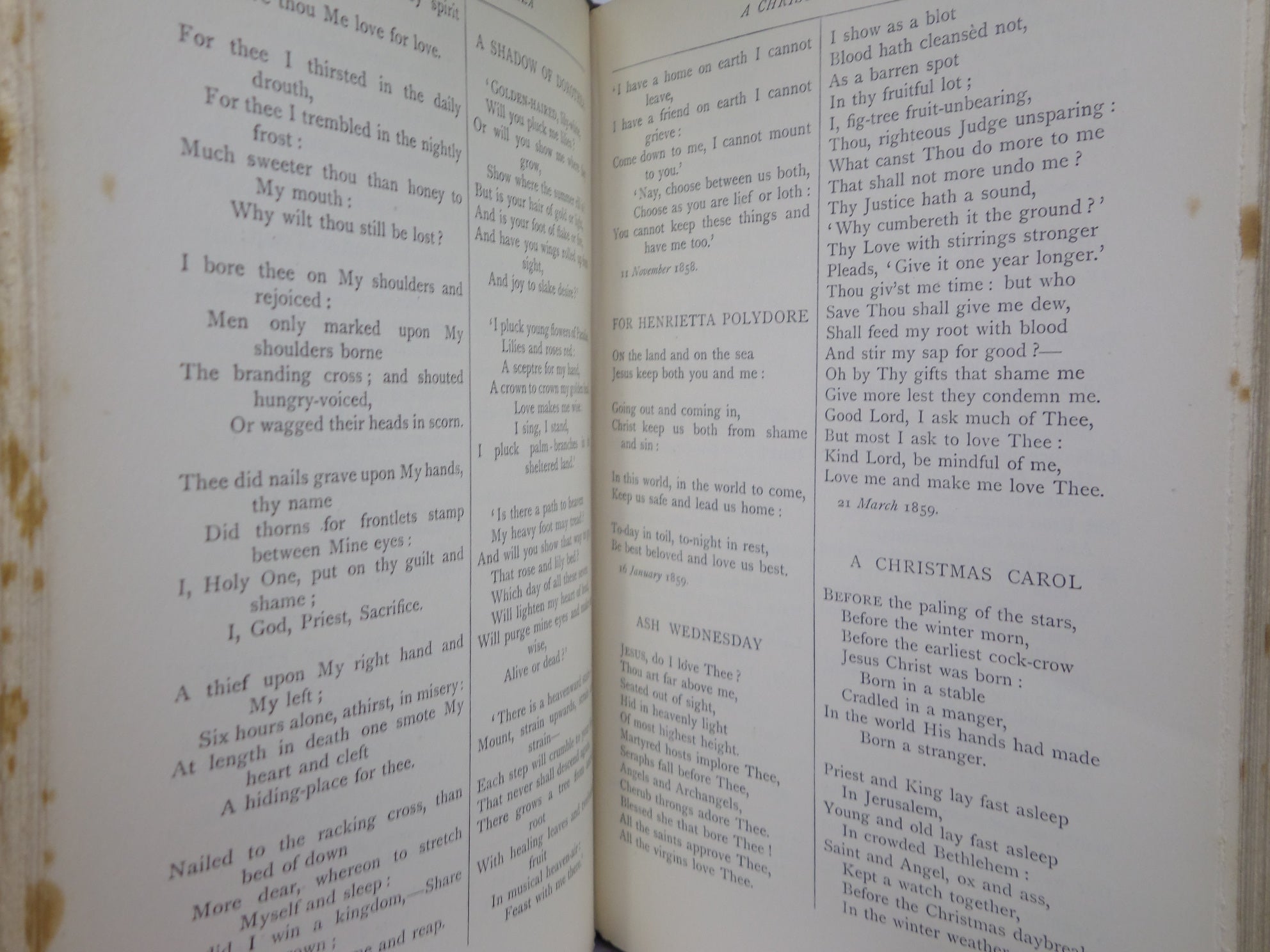 THE POETICAL WORKS OF CHRISTINA G. ROSSETTI 1904 FINE BINDING BY BICKERS