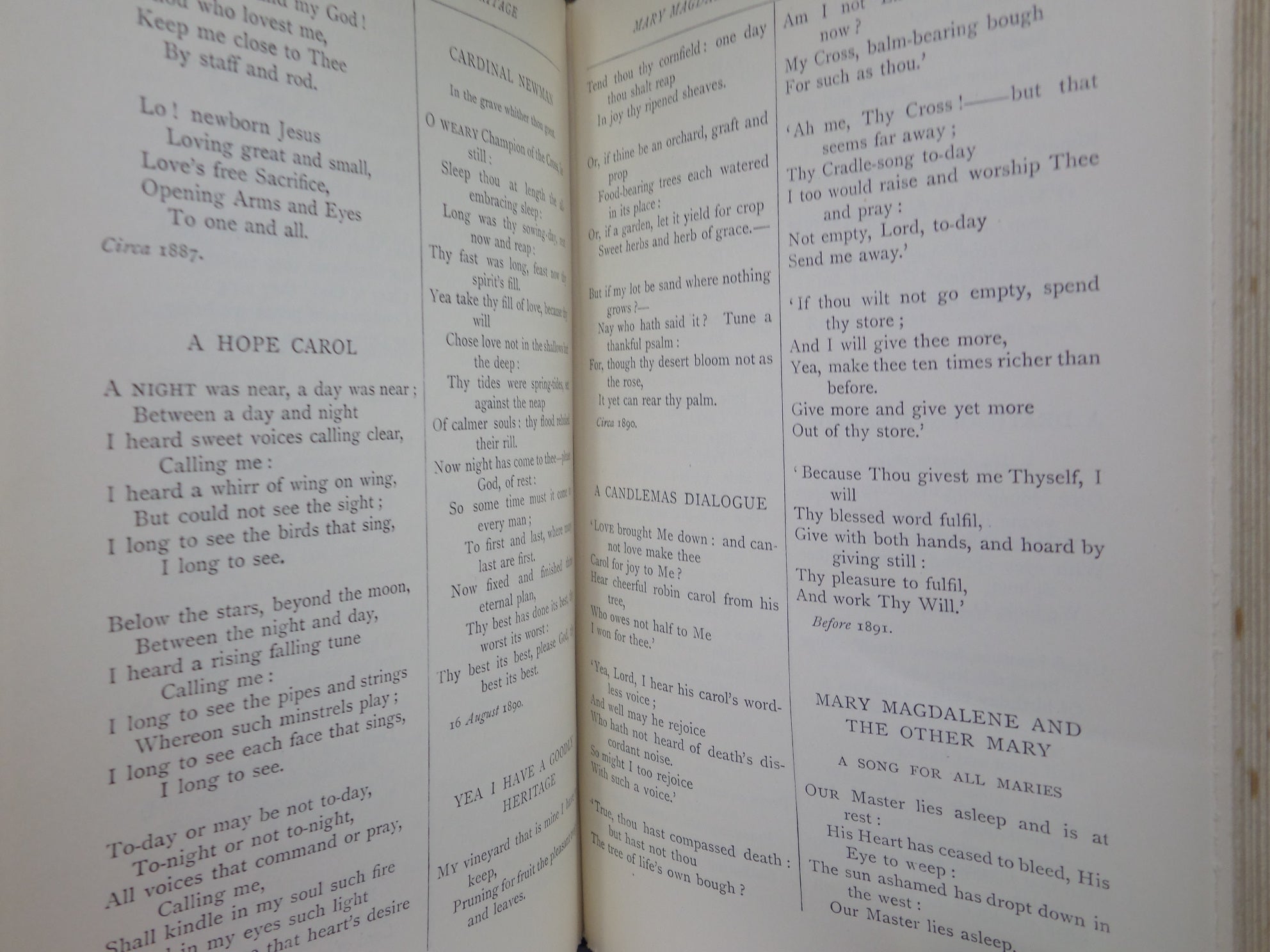 THE POETICAL WORKS OF CHRISTINA G. ROSSETTI 1904 FINE BINDING BY BICKERS