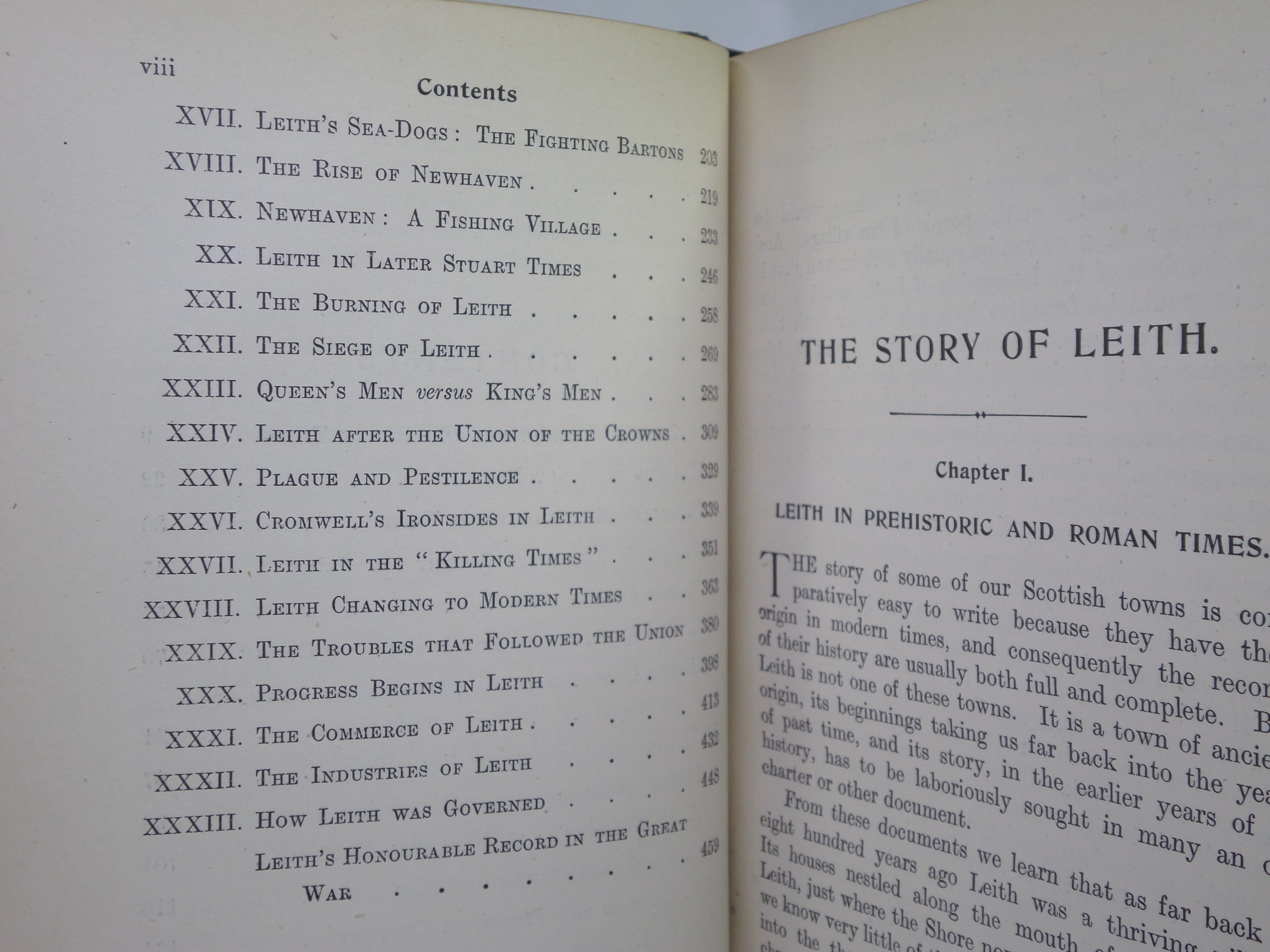 THE STORY OF LEITH BY JOHN RUSSELL 1922 FINEY BOUND SIGNED PRESENTATION COPY
