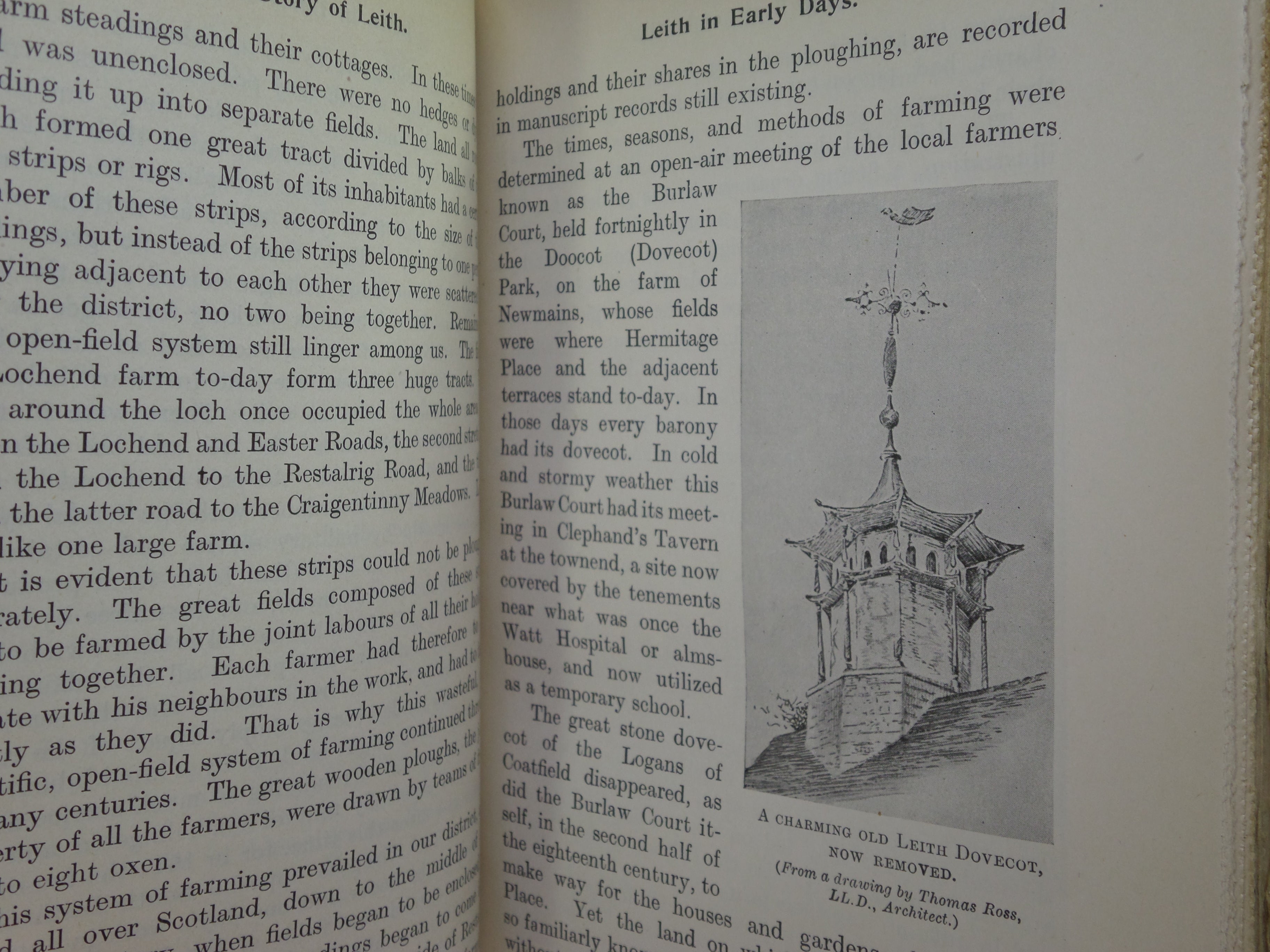 THE STORY OF LEITH BY JOHN RUSSELL 1922 FINEY BOUND SIGNED PRESENTATION COPY
