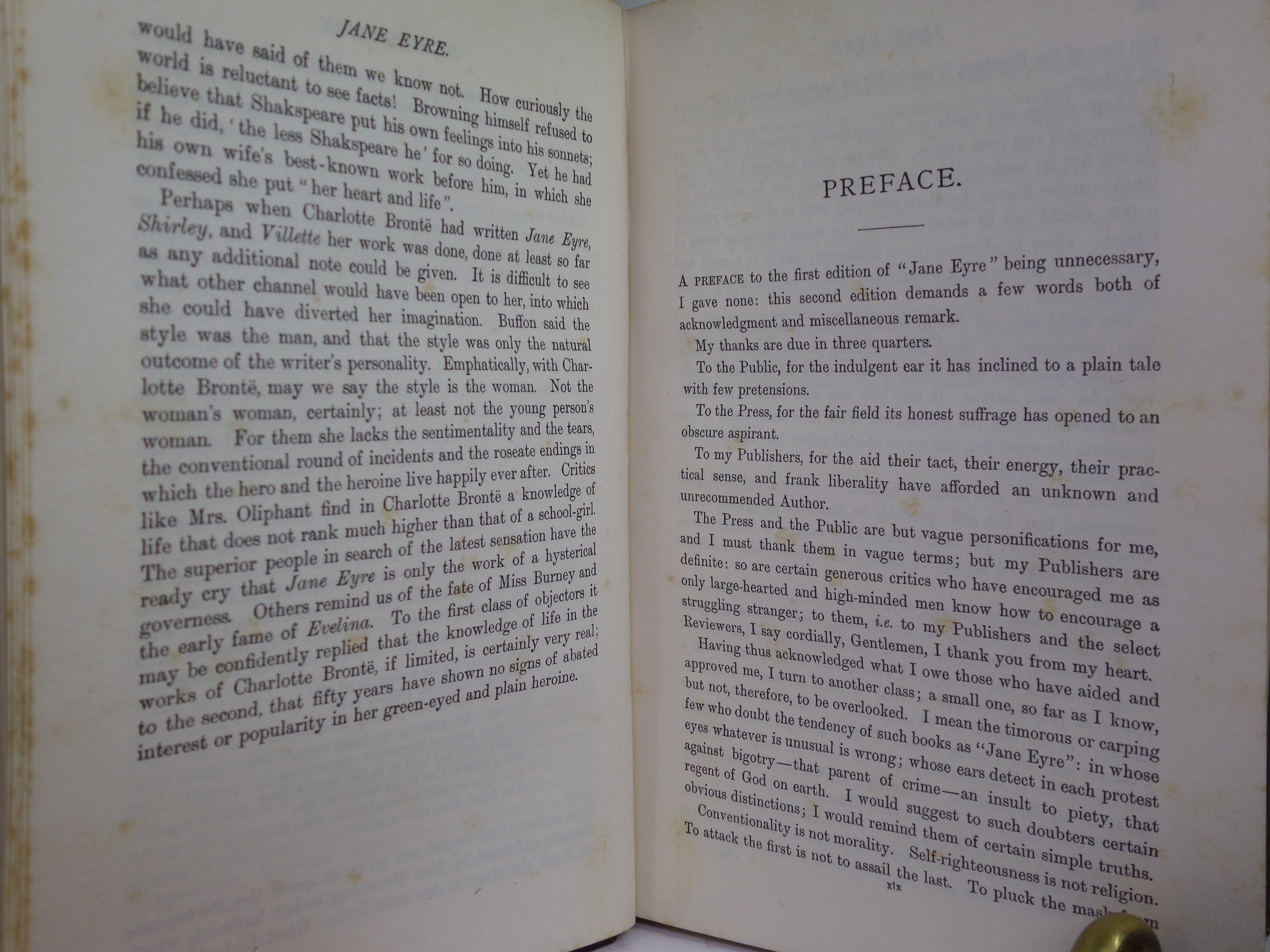 JANE EYRE BY CHARLOTTE BRONTE 1900 DELUXE LEATHER BINDING
