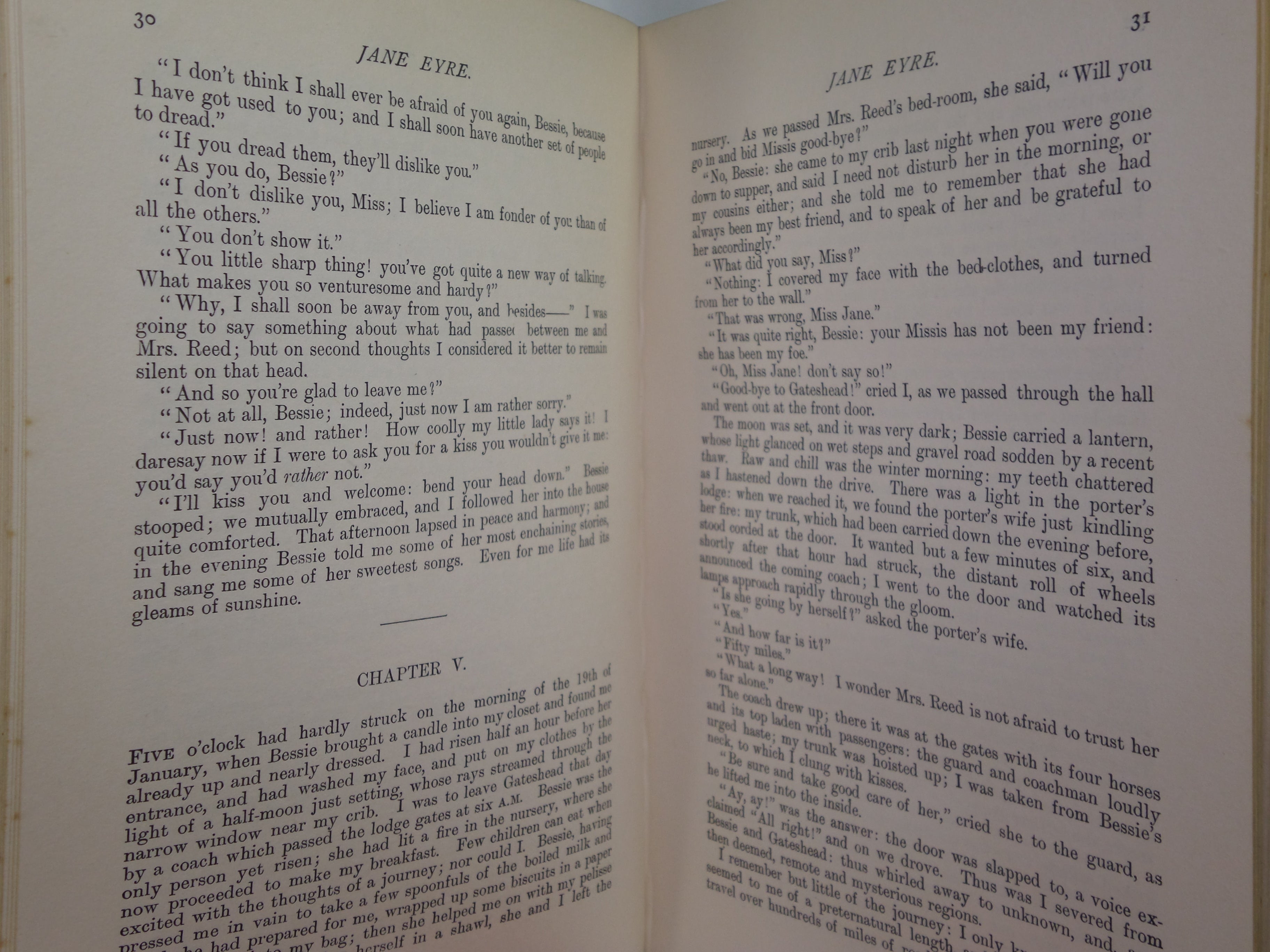 JANE EYRE BY CHARLOTTE BRONTE 1900 DELUXE LEATHER BINDING