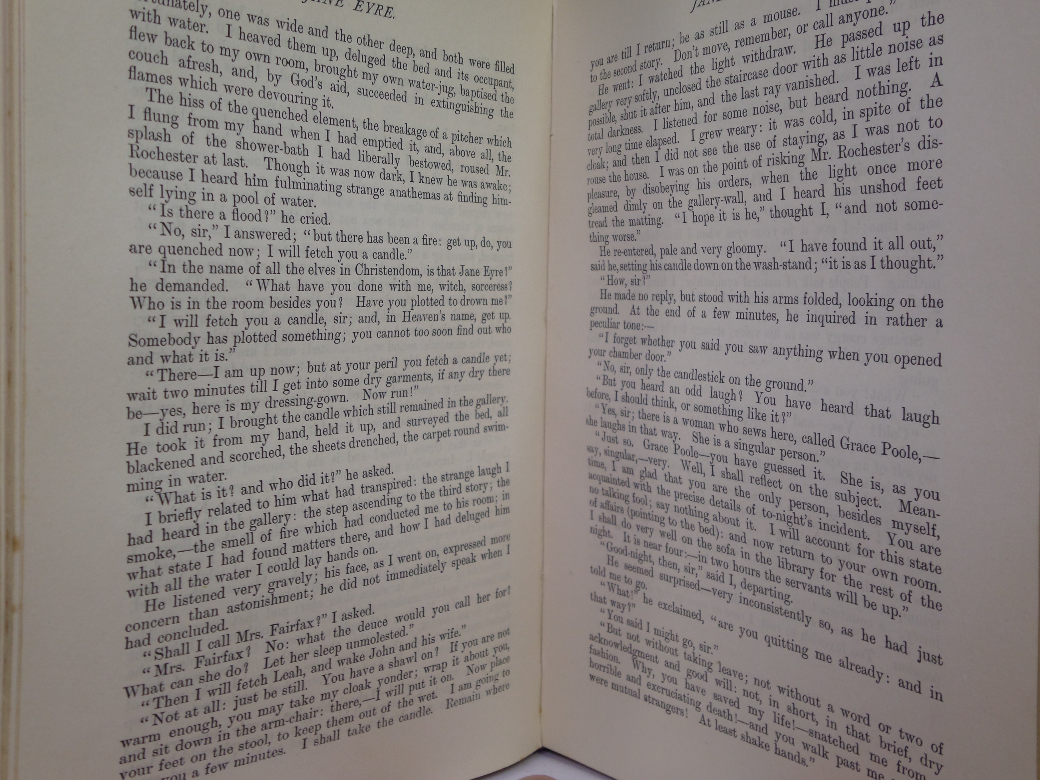 JANE EYRE BY CHARLOTTE BRONTE 1900 DELUXE LEATHER BINDING