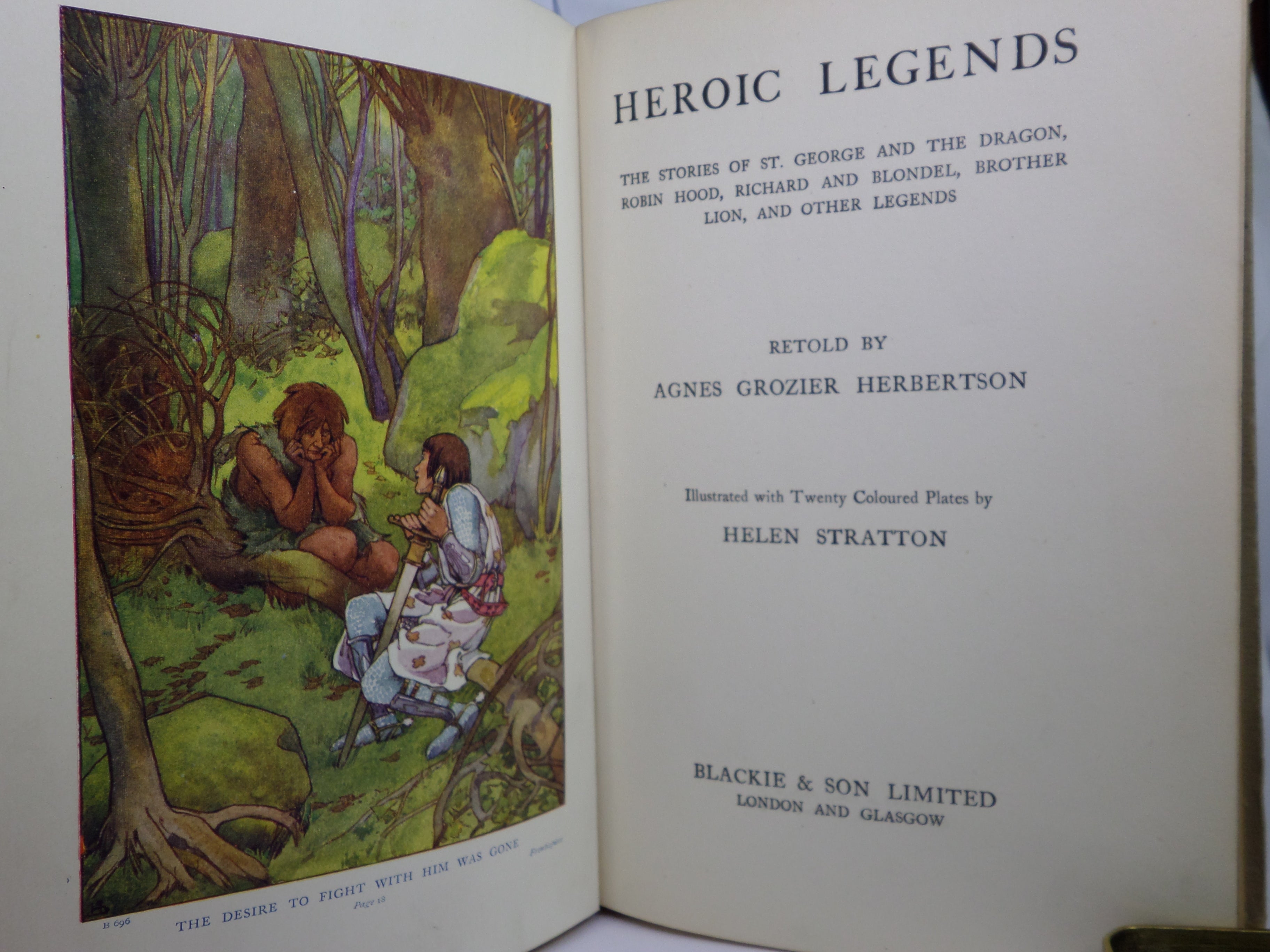 HEROIC LEGENDS RETOLD BY AGNES GROZIER HERBERTSON, ILLUSTRATED BY HELEN STRATTON