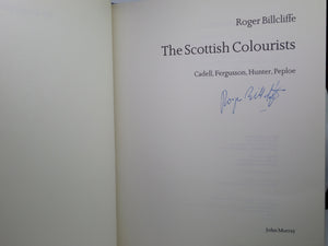 THE SCOTTISH COLOURISTS BY ROGER BILLCLIFFE 1989 SIGNED FIRST EDITION