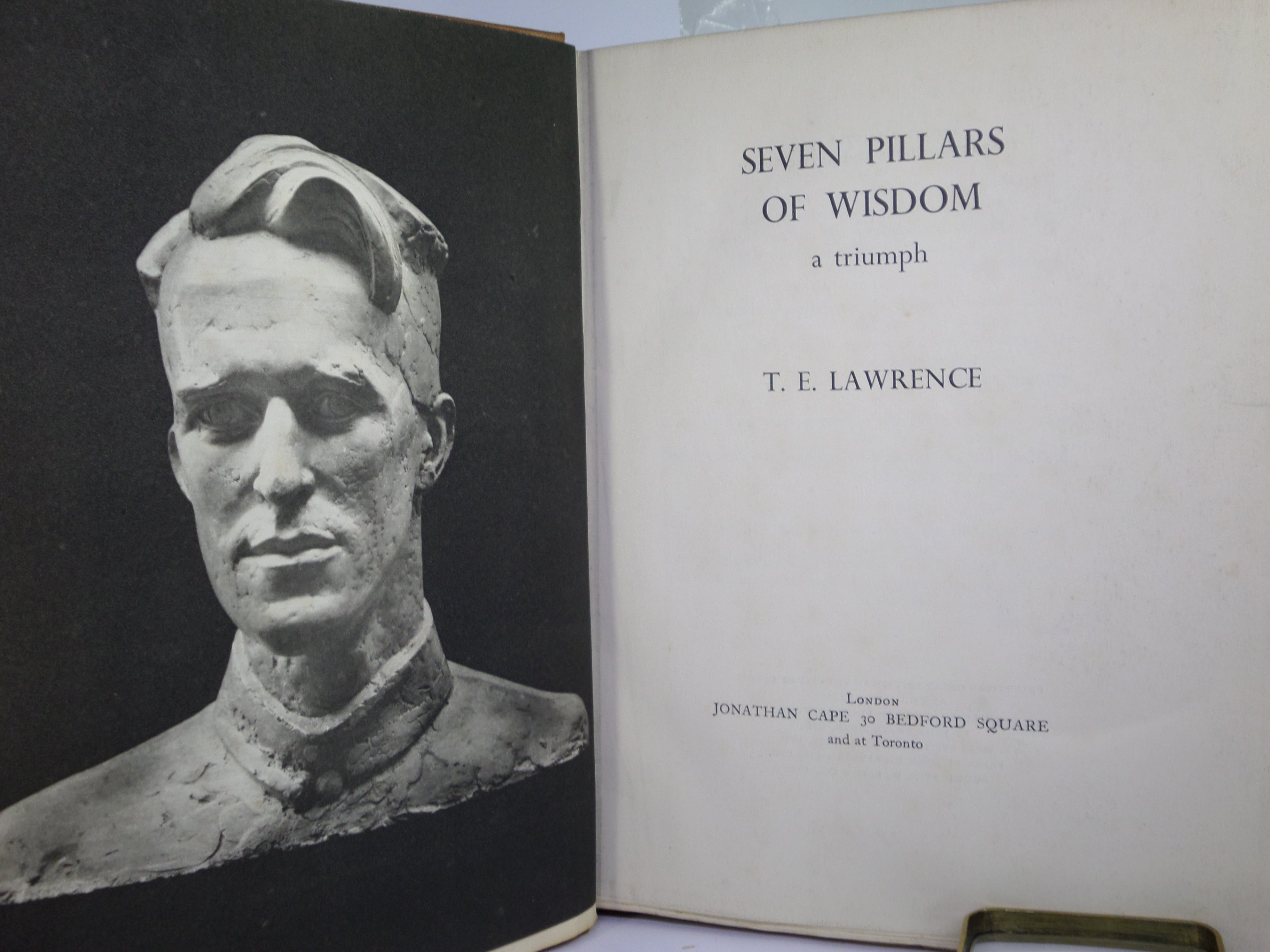 SEVEN PILLARS OF WISDOM BY T.E. LAWRENCE 1935 FIRST TRADE EDITION