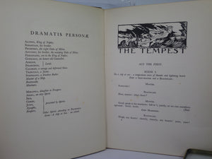 THE TEMPEST BY WILLIAM SHAKESPEARE 1926 FIRST EDITION ILLUSTRATED BY ARTHUR RACKHAM