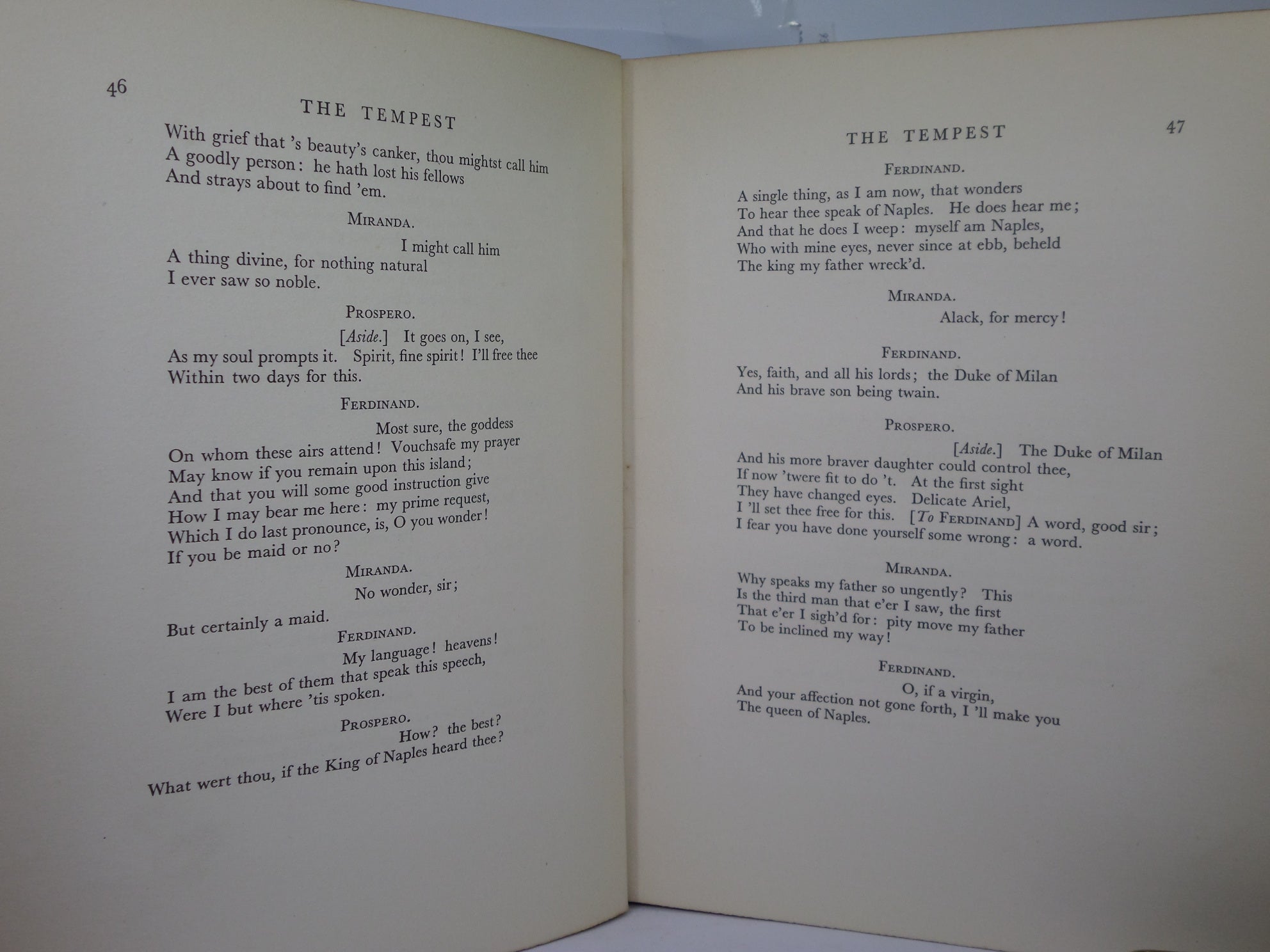 THE TEMPEST BY WILLIAM SHAKESPEARE 1926 FIRST EDITION ILLUSTRATED BY ARTHUR RACKHAM