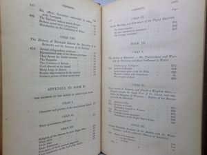 THE HISTORY OF THE ANGLO-SAXONS BY SHARON TURNER 1852 LEATHER-BOUND