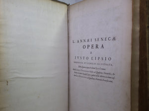 THE WORKS OF SENECA 1652 L. ANNAEI SENECAE PHILOSOPHI OPERA QUAE EXTANT OMNIA...