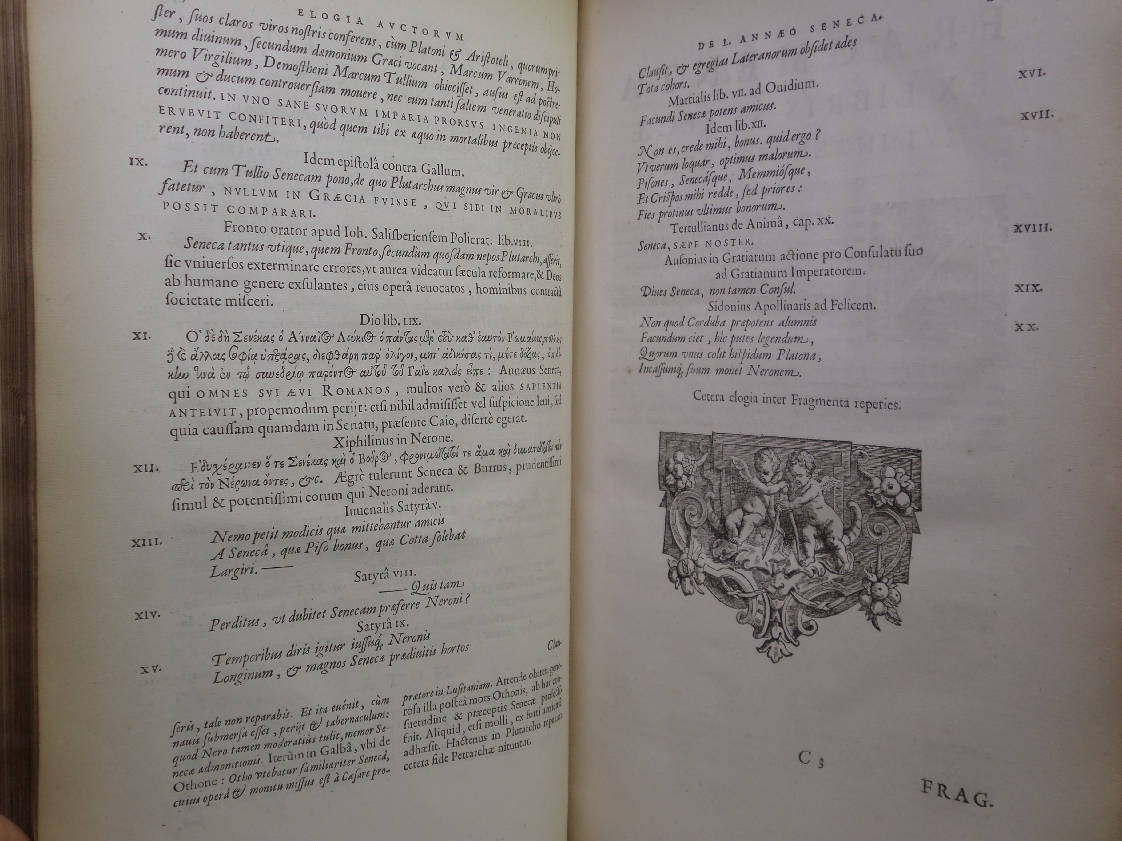 THE WORKS OF SENECA 1652 L. ANNAEI SENECAE PHILOSOPHI OPERA QUAE EXTANT OMNIA...