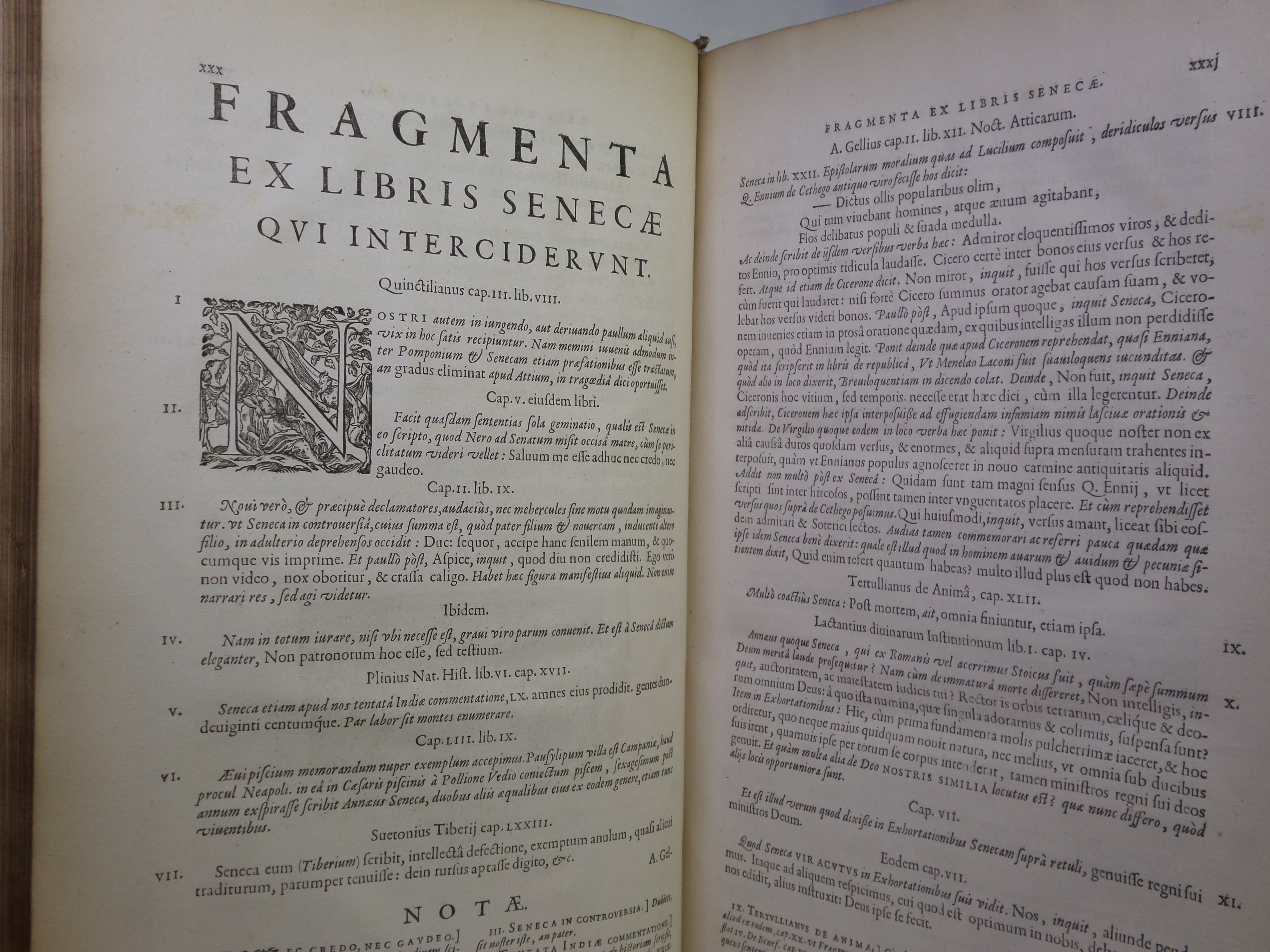 THE WORKS OF SENECA 1652 L. ANNAEI SENECAE PHILOSOPHI OPERA QUAE EXTANT OMNIA...