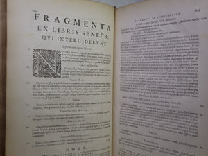 THE WORKS OF SENECA 1652 L. ANNAEI SENECAE PHILOSOPHI OPERA QUAE EXTANT OMNIA...