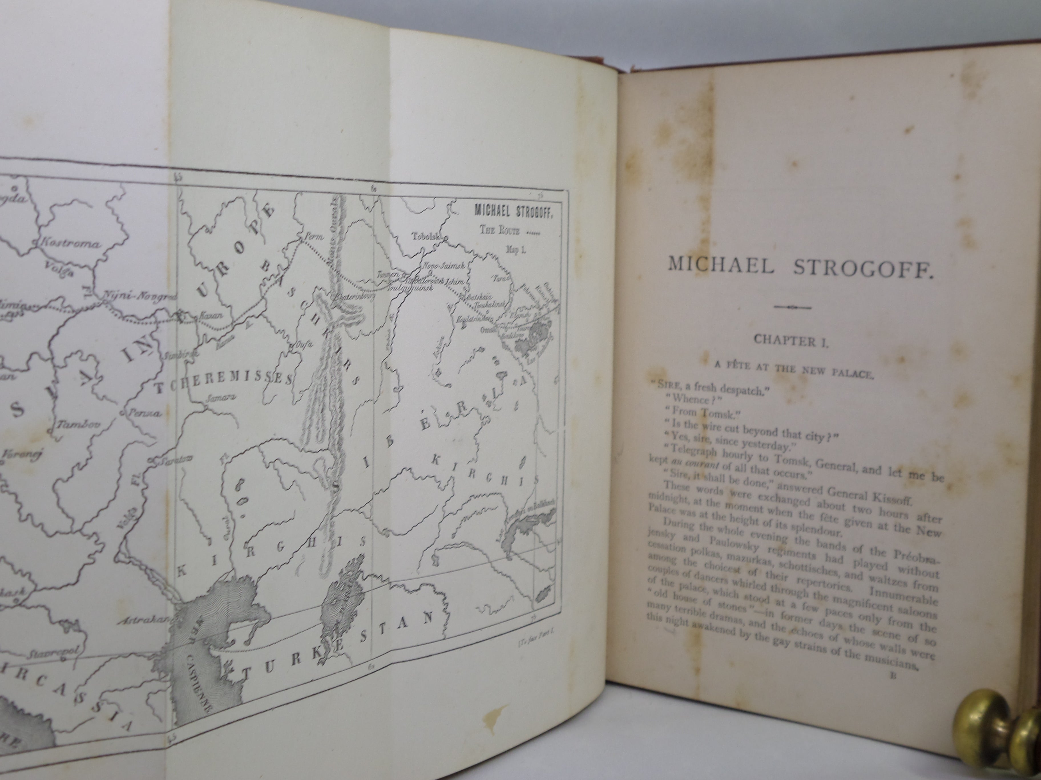 MICHAEL STROGOFF, THE COURIER OF THE CZAR BY JULES VERNE 1877 FIRST EDITION