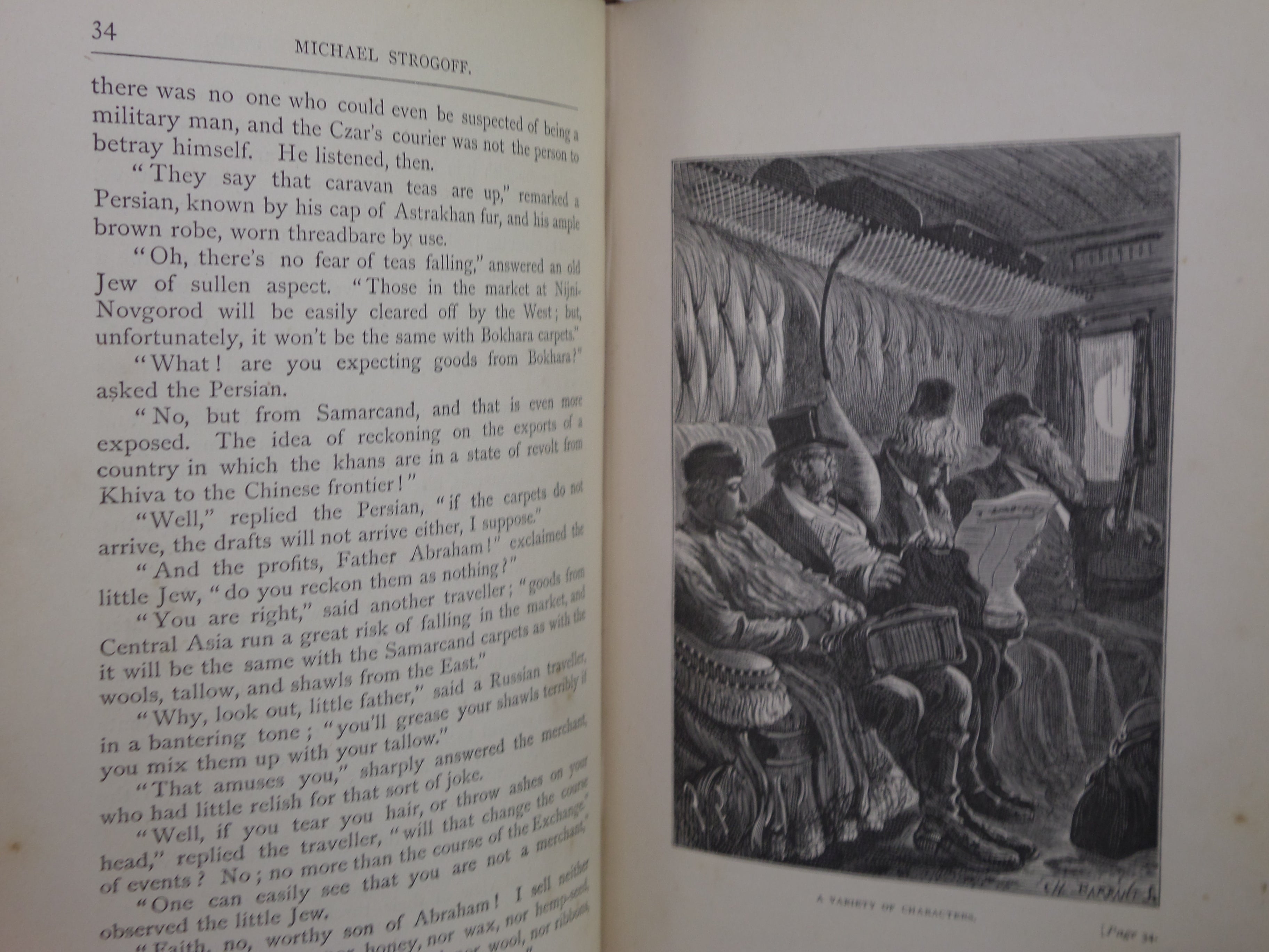 MICHAEL STROGOFF, THE COURIER OF THE CZAR BY JULES VERNE 1877 FIRST EDITION