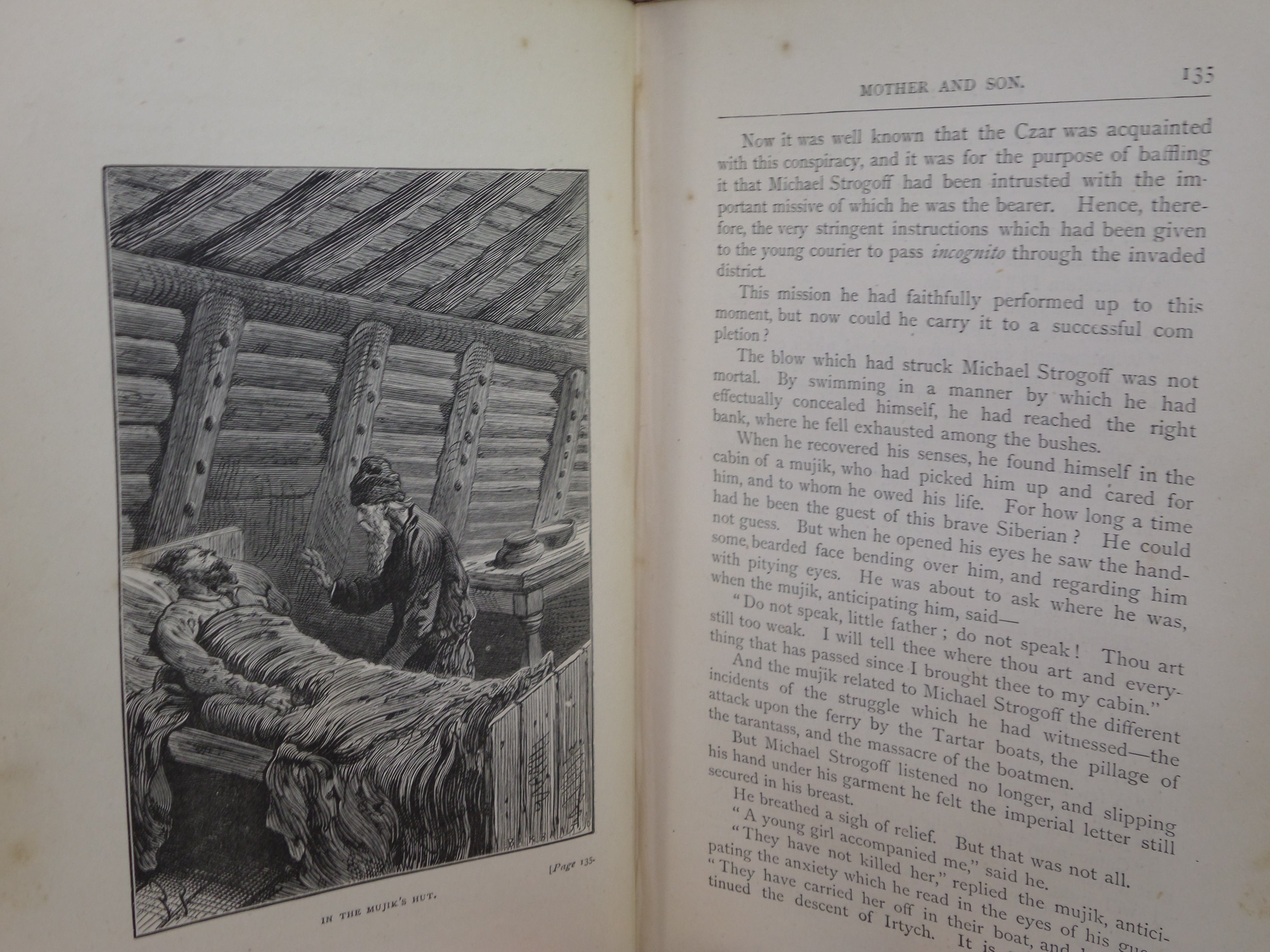 MICHAEL STROGOFF, THE COURIER OF THE CZAR BY JULES VERNE 1877 FIRST EDITION