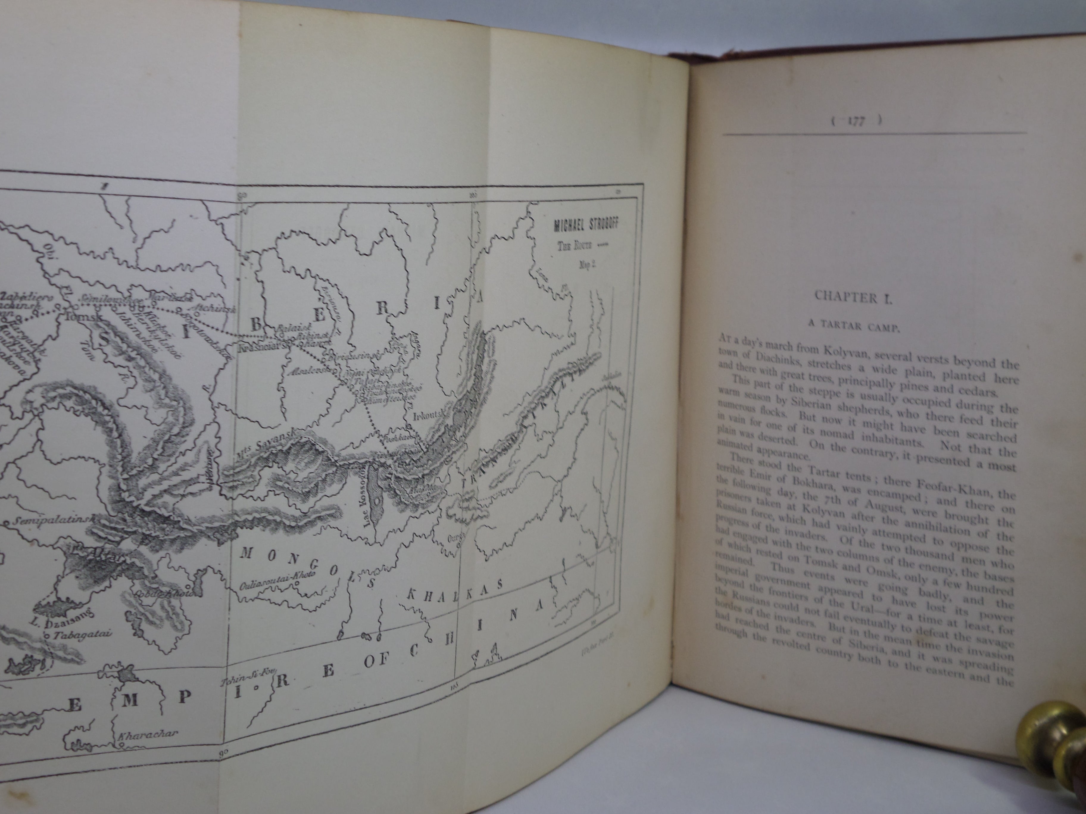 MICHAEL STROGOFF, THE COURIER OF THE CZAR BY JULES VERNE 1877 FIRST EDITION