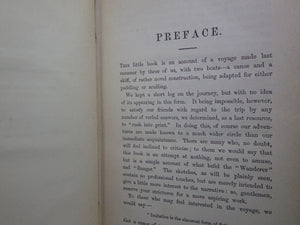 THE WATERWAY TO LONDON AS EXPLORED IN THE “WANDERER” AND “RANGER” BY ALFRED SCHOFIELD 1869 FIRST EDITION