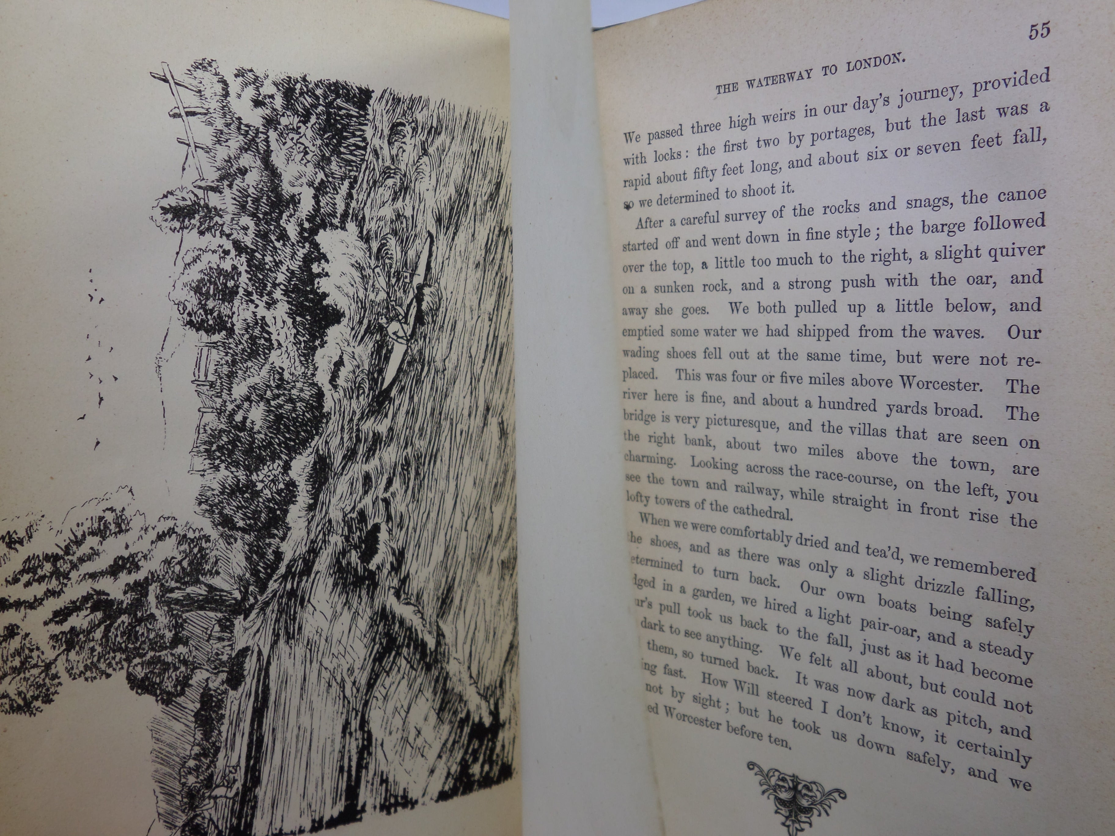 THE WATERWAY TO LONDON AS EXPLORED IN THE “WANDERER” AND “RANGER” BY ALFRED SCHOFIELD 1869 FIRST EDITION