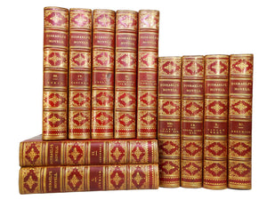 THE NOVELS AND TALES OF BENJAMIN DISRAELI 1871-81 LEATHER BOUND IN 11 VOLUMES