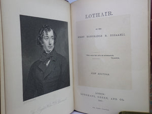 THE NOVELS AND TALES OF BENJAMIN DISRAELI 1871-81 LEATHER BOUND IN 11 VOLUMES