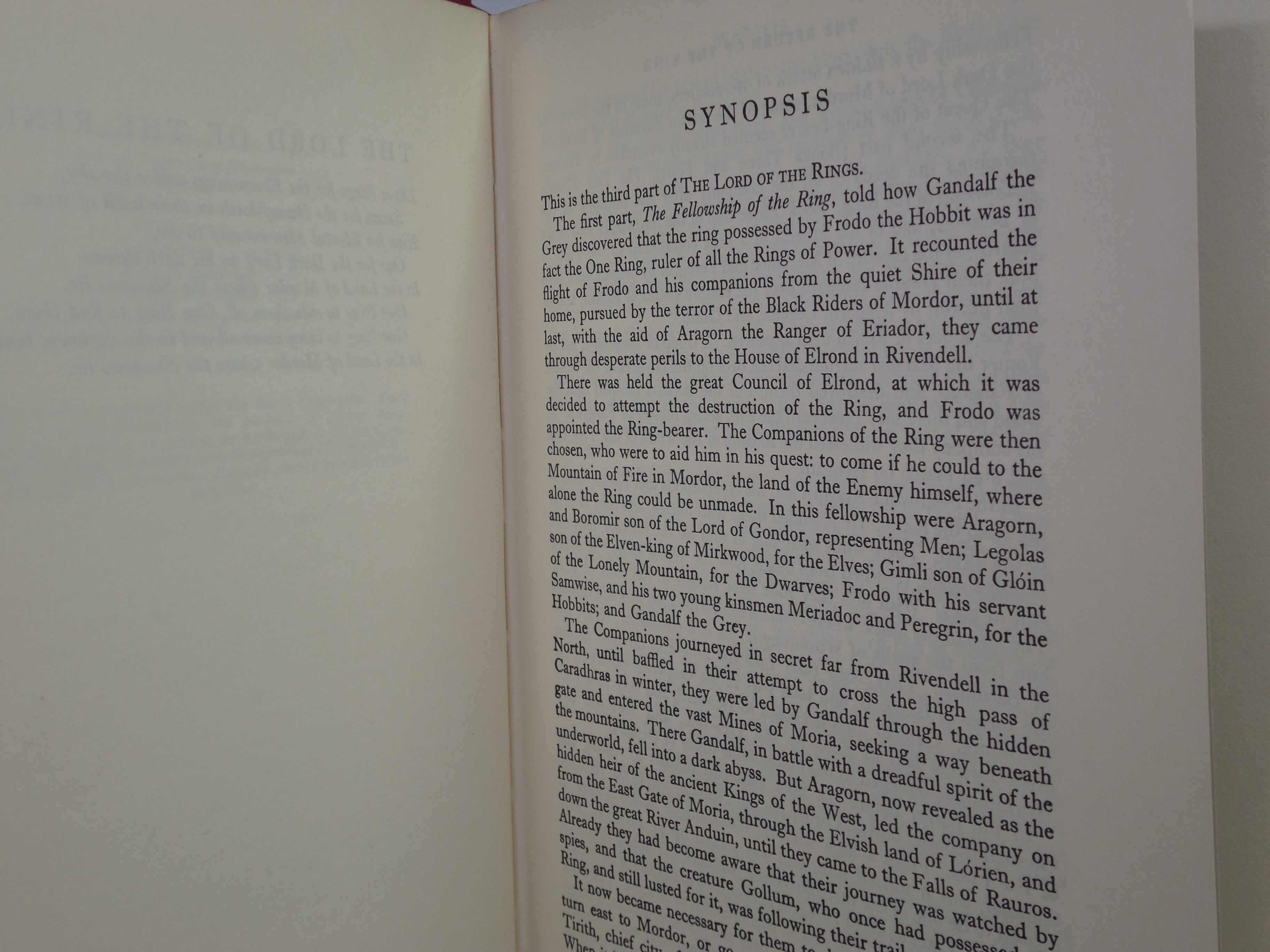 THE RETURN OF THE KING BY J.R.R. TOLKIEN 1963 FIRST EDITION, TENTH IMPRESSION