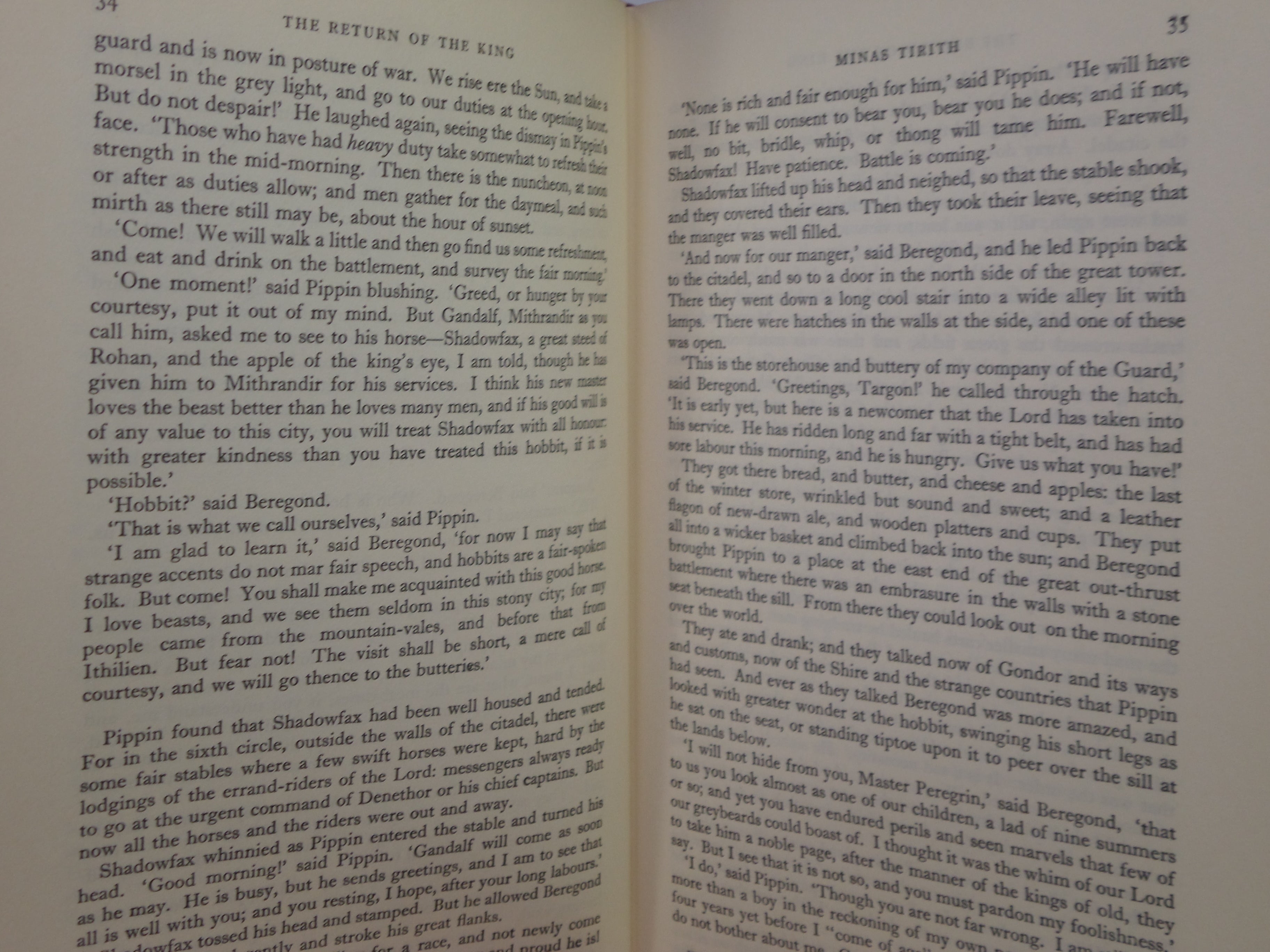 THE RETURN OF THE KING BY J.R.R. TOLKIEN 1963 FIRST EDITION, TENTH IMPRESSION