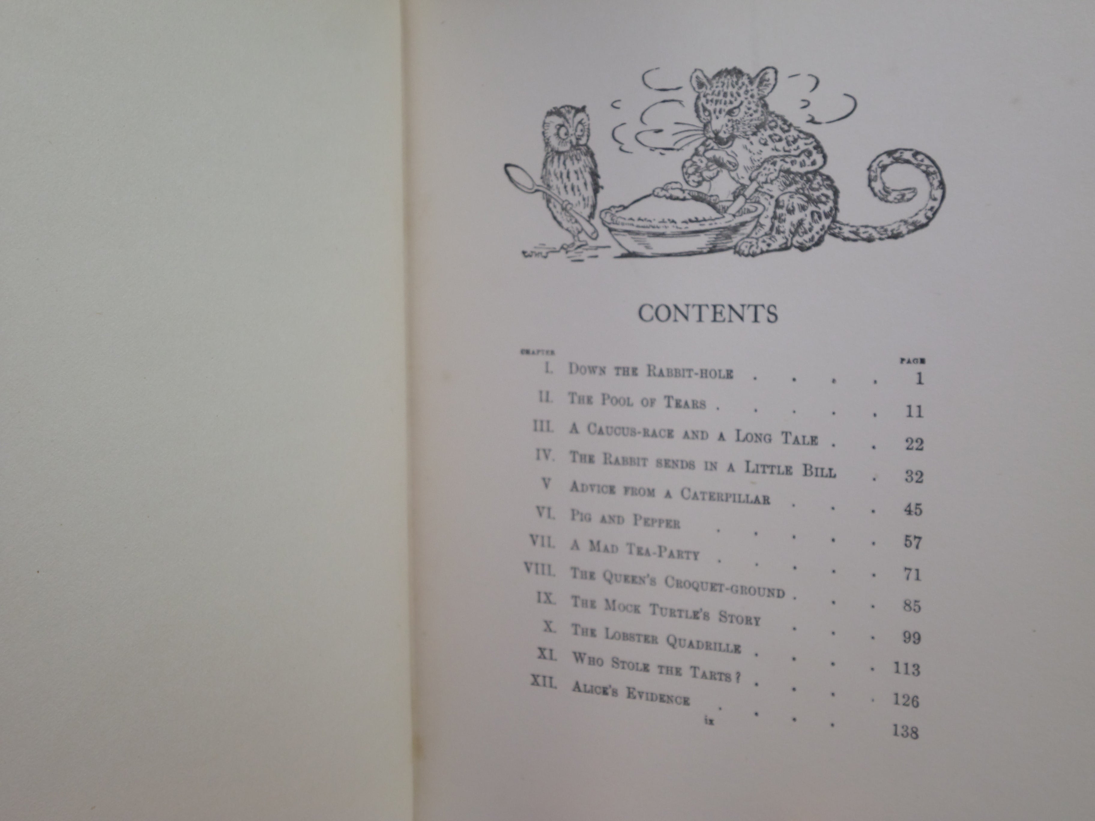 ALICE'S ADVENTURES IN WONDERLAND BY LEWIS CARROLL CA. 1935