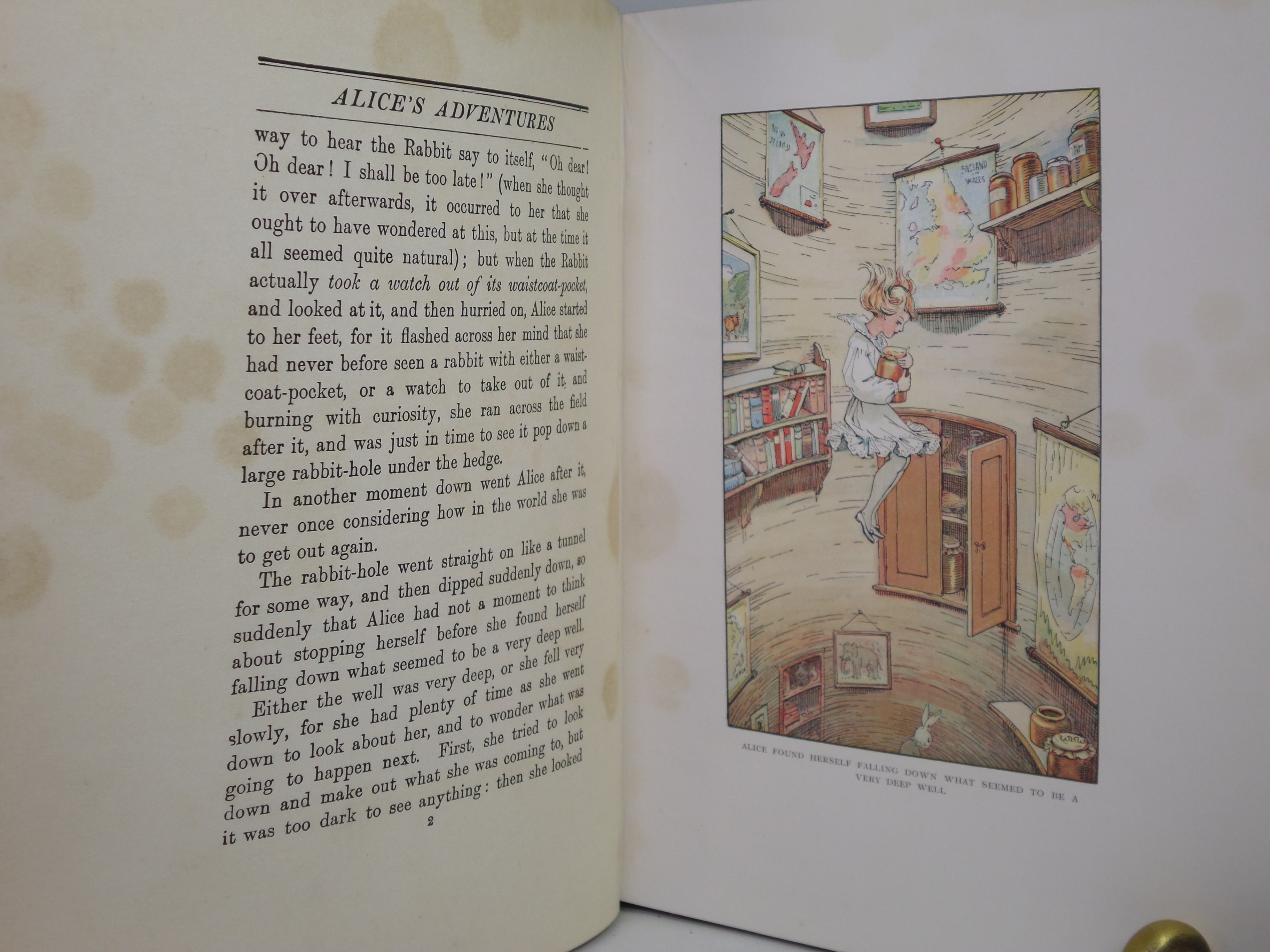 ALICE'S ADVENTURES IN WONDERLAND BY LEWIS CARROLL CA. 1935
