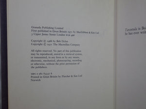 TARANTULA BY BOB DYLAN 1971 FIRST U.K. EDITION