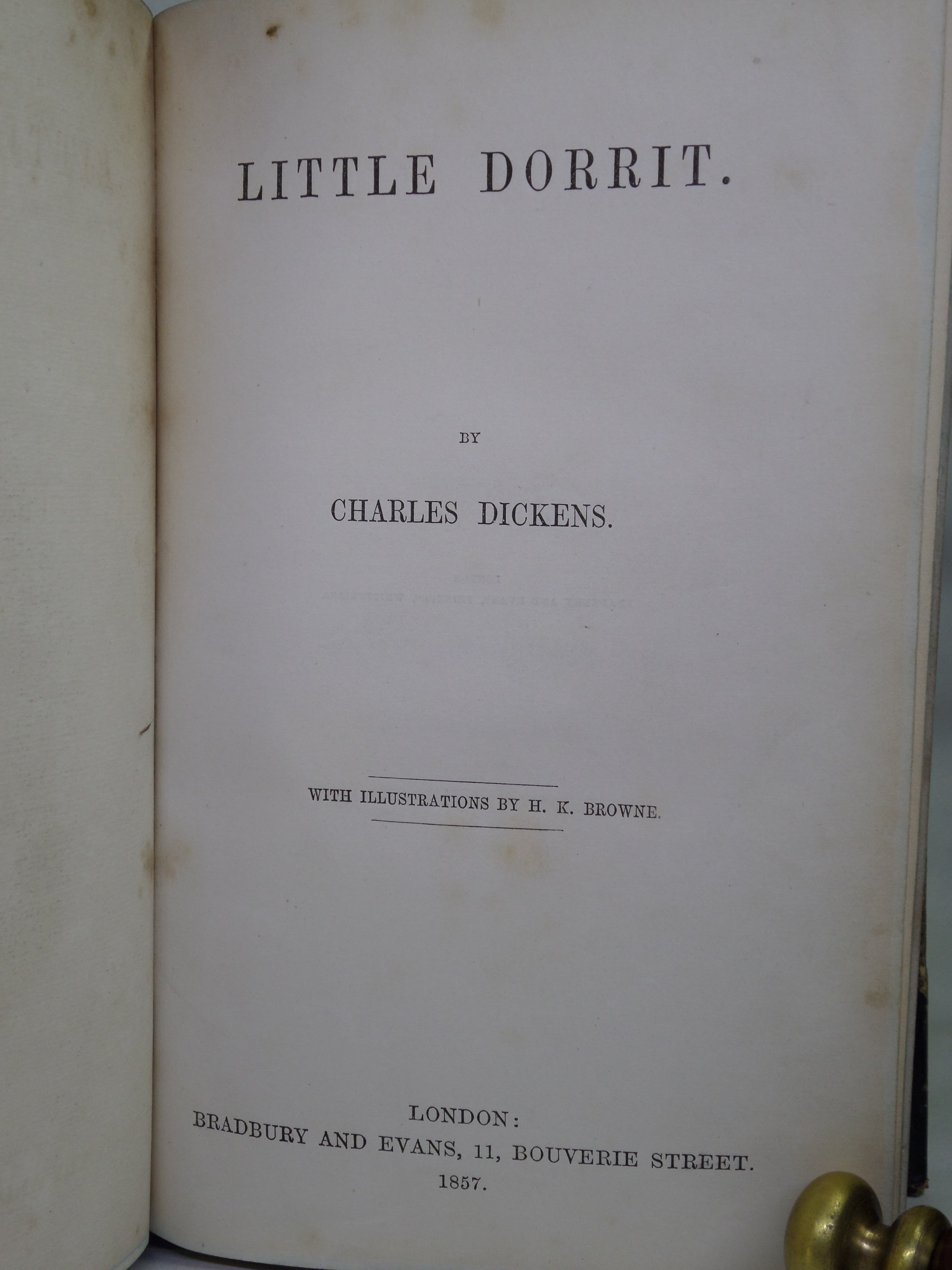 LITTLE DORRIT BY CHARLES DICKENS 1857 FIRST EDITION