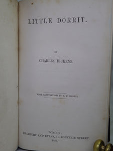LITTLE DORRIT BY CHARLES DICKENS 1857 FIRST EDITION