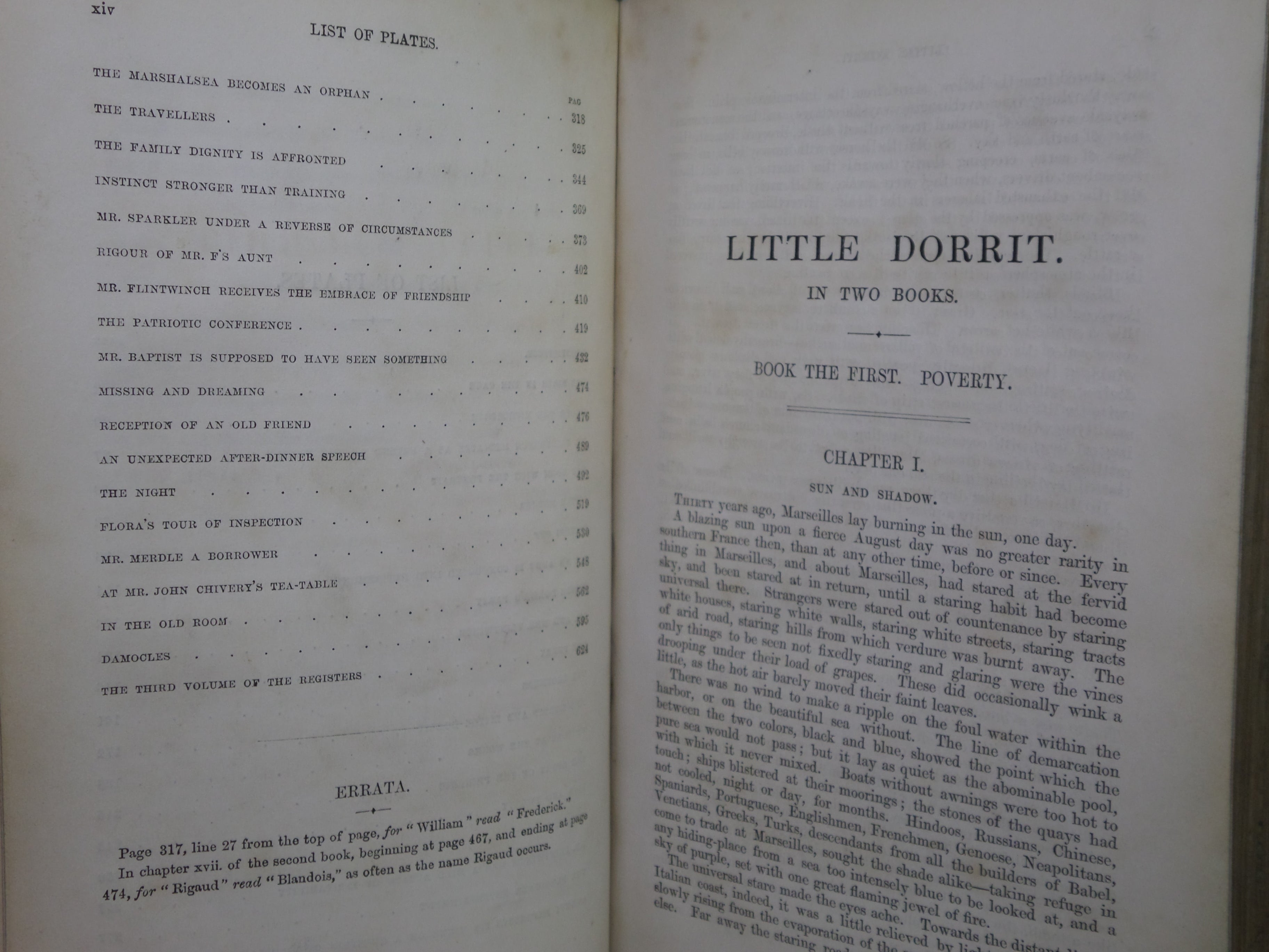 LITTLE DORRIT BY CHARLES DICKENS 1857 FIRST EDITION