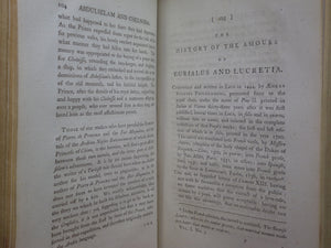 THE NEW WEEKLY NOVELIST; OR, ENTERTAINING COMPANION CONTAINING A NEW COLLECTION OF ROMANCES AND NOVELS TRANSLATED BY LEWIS PORNEY 1780