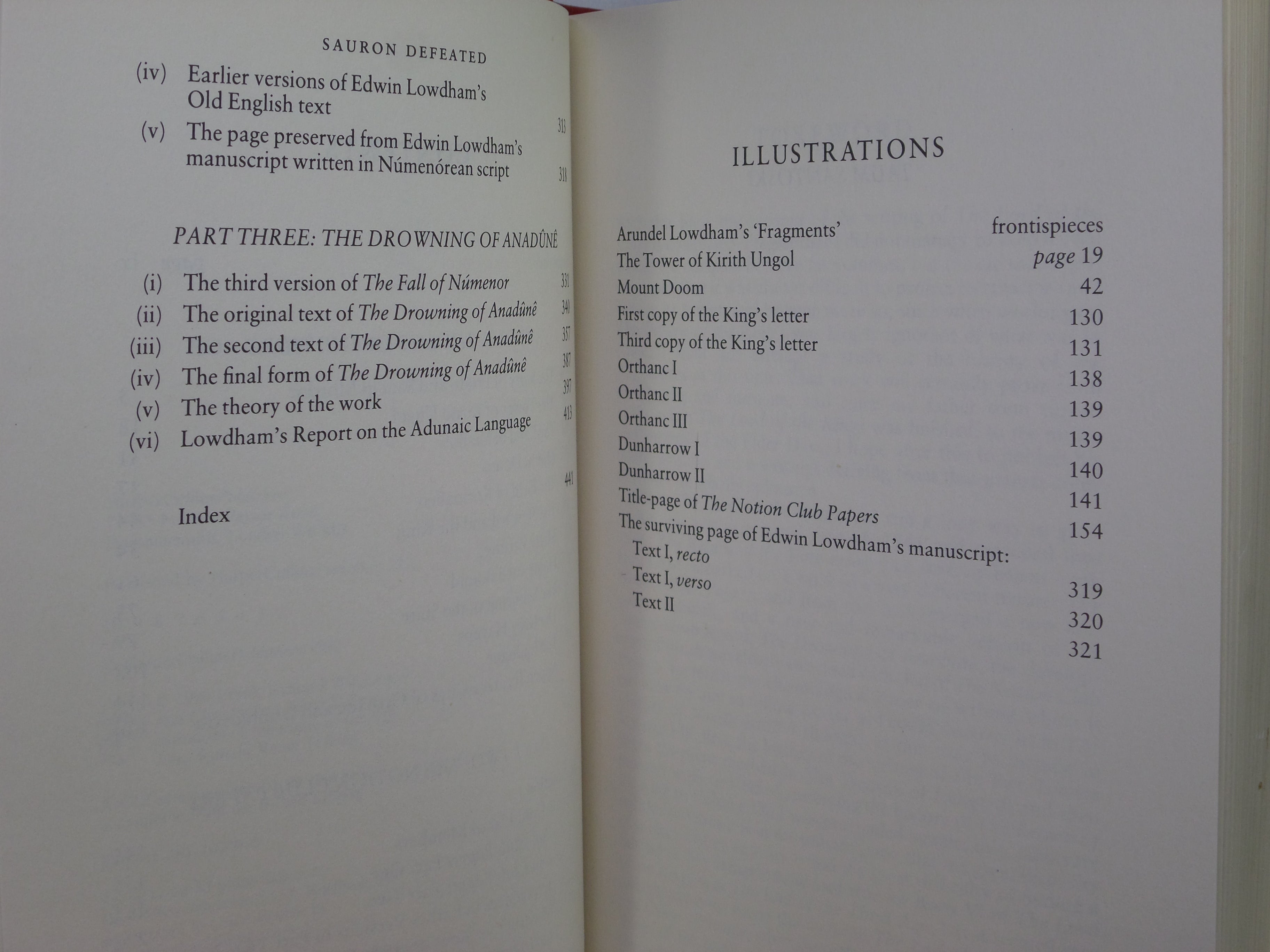 SAURON DEFEATED: BOOK 9 J.R.R. TOLKIEN 1992