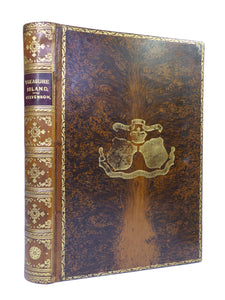 TREASURE ISLAND BY ROBERT LOUIS STEVENSON 1909 FINE TREE CALF BINDING BY RELFE, ILLUSTRATED BY WAL PAGET