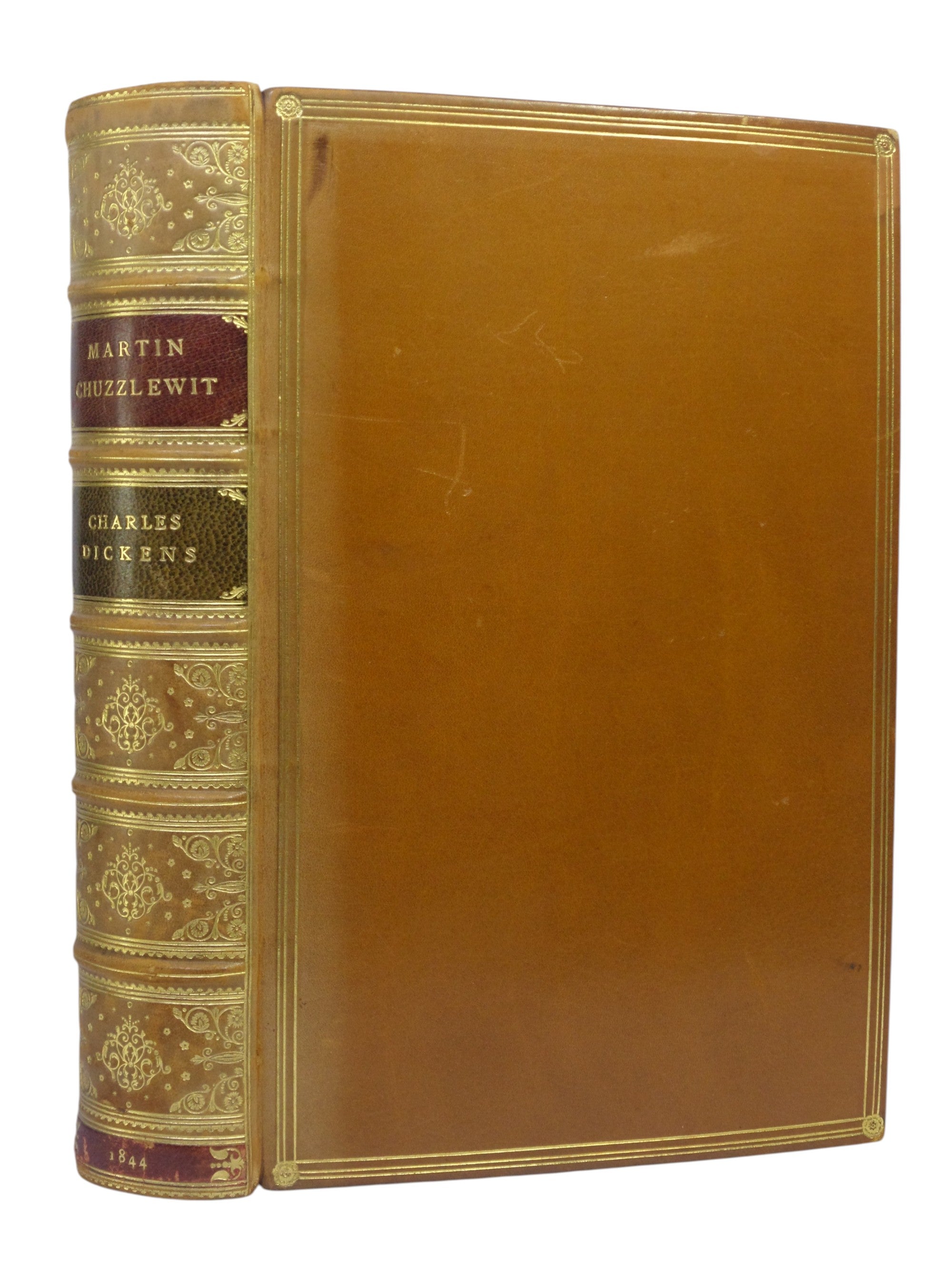 MARTIN CHUZZLEWIT BY CHARLES DICKENS 1844 FINELY BOUND BY MORRELL