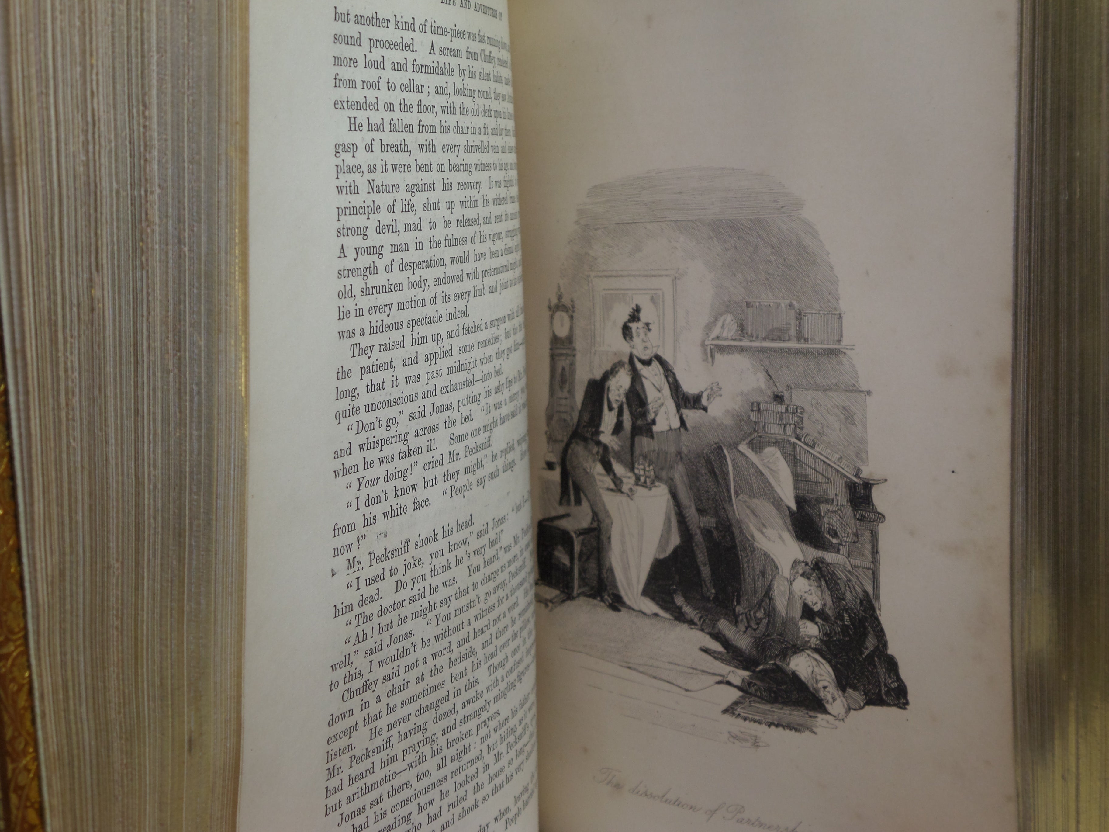 MARTIN CHUZZLEWIT BY CHARLES DICKENS 1844 FINELY BOUND BY MORRELL