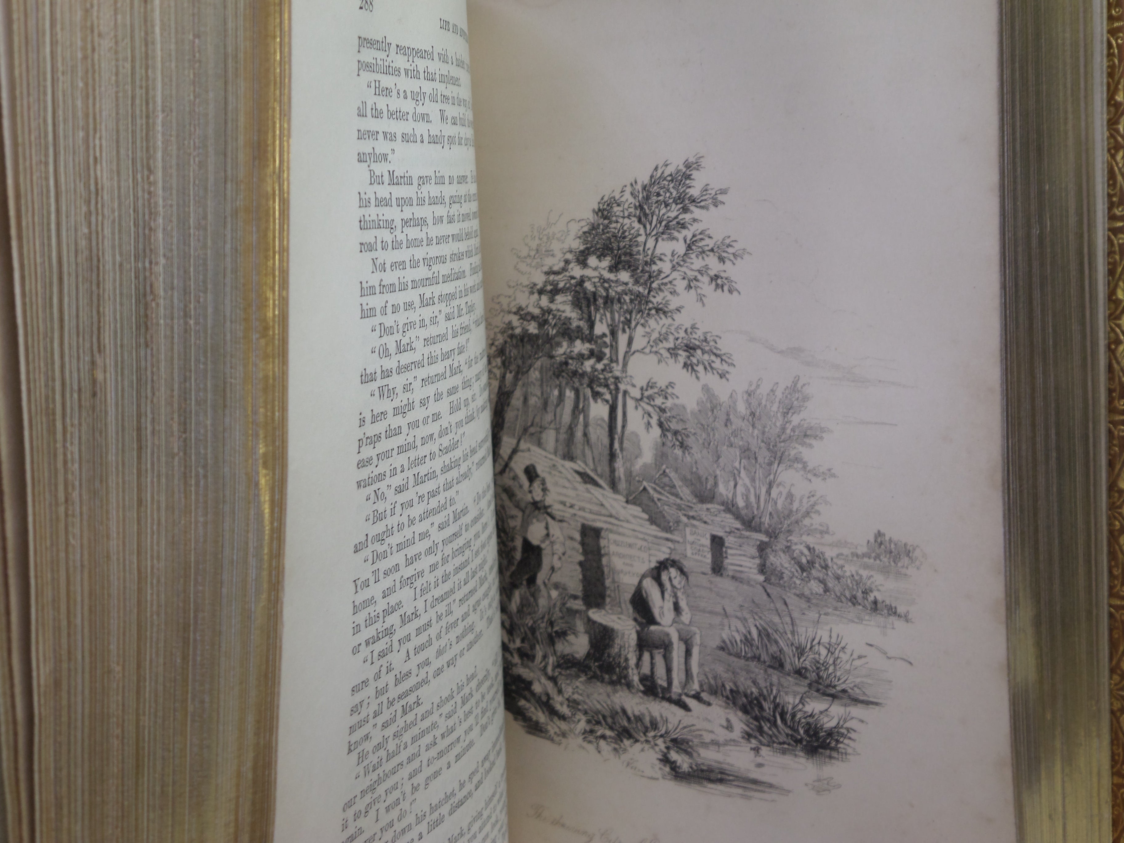 MARTIN CHUZZLEWIT BY CHARLES DICKENS 1844 FINELY BOUND BY MORRELL